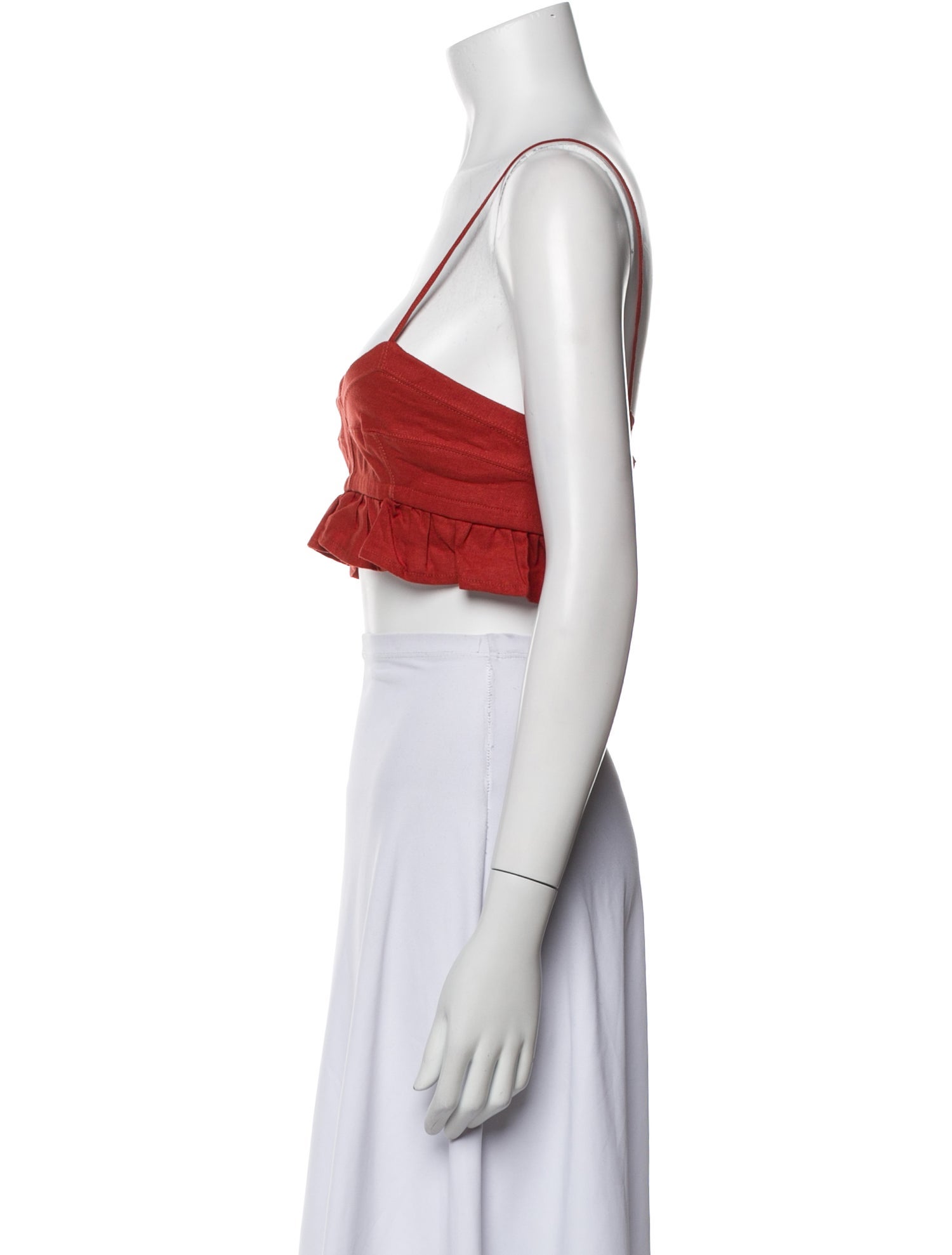 Agua Bendita Square Neckline Sleeveless Crop Top w/ Tags