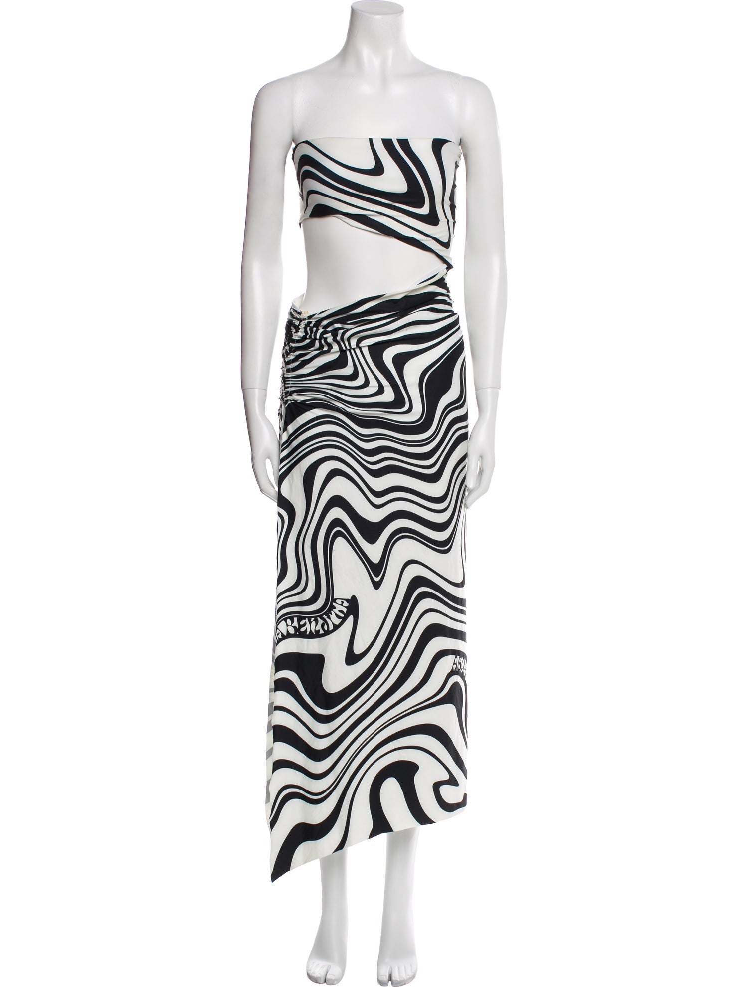 Agua Bendita Printed Long Dress