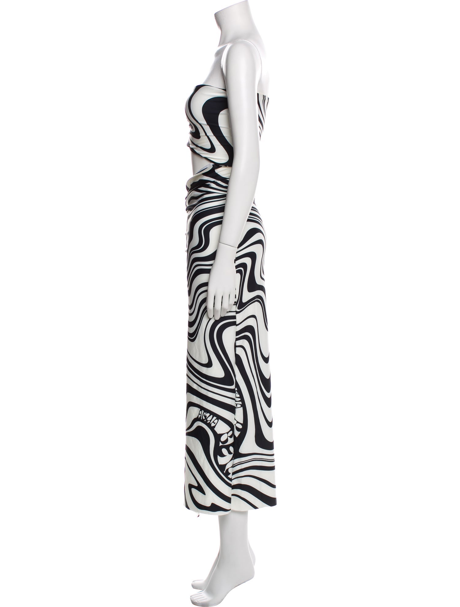 Agua Bendita Printed Long Dress