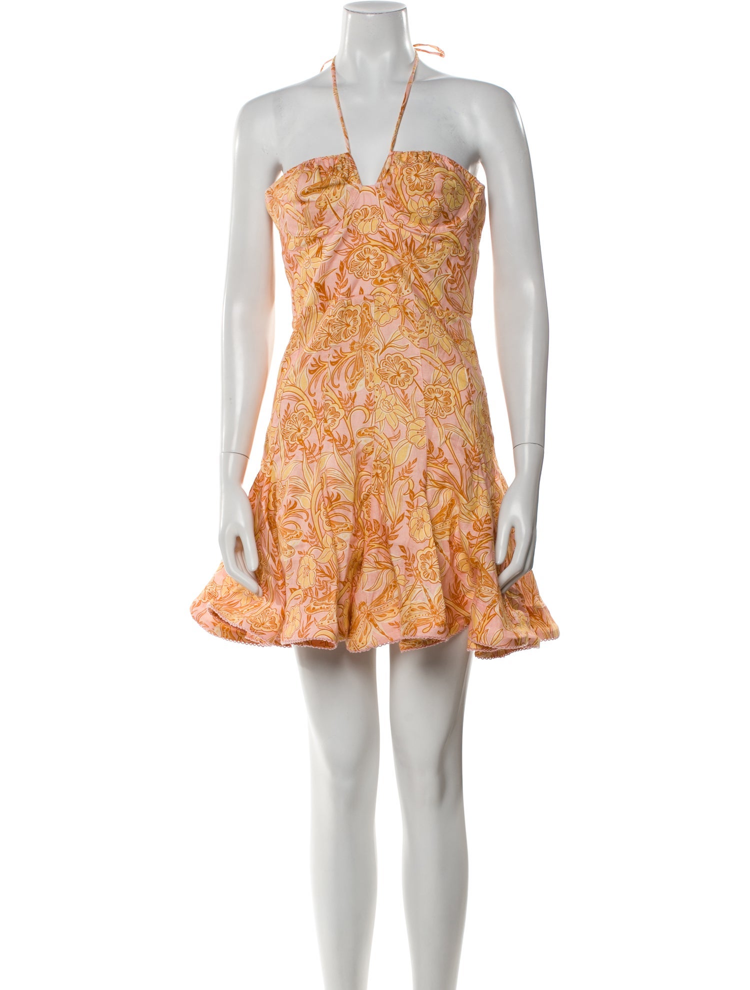 Agua Bendita Linen Mini Dress