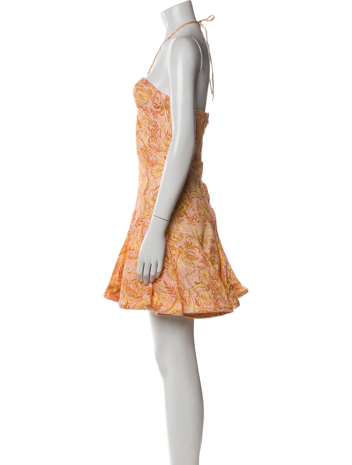 Agua Bendita Linen Mini Dress