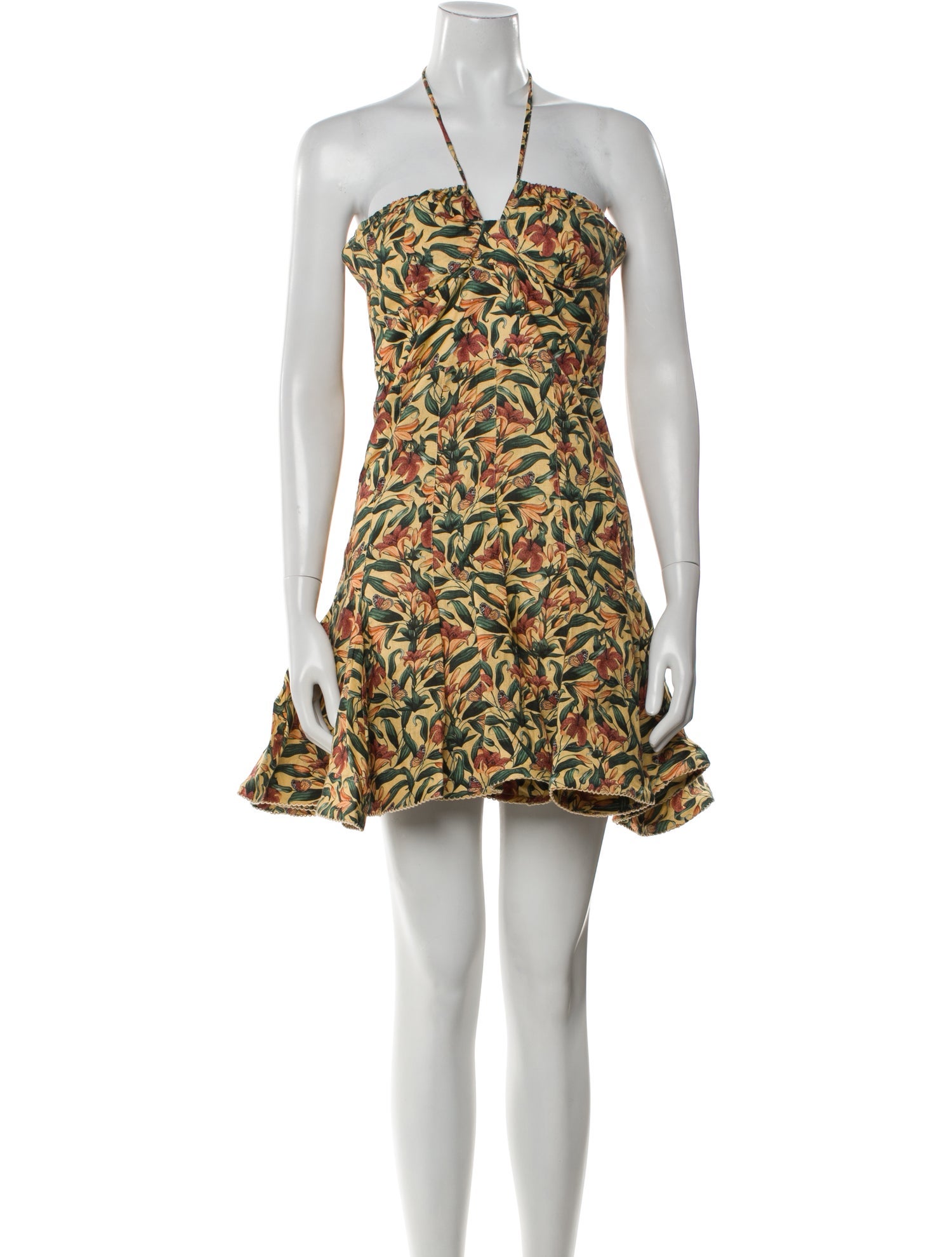 Agua Bendita Linen Mini Dress