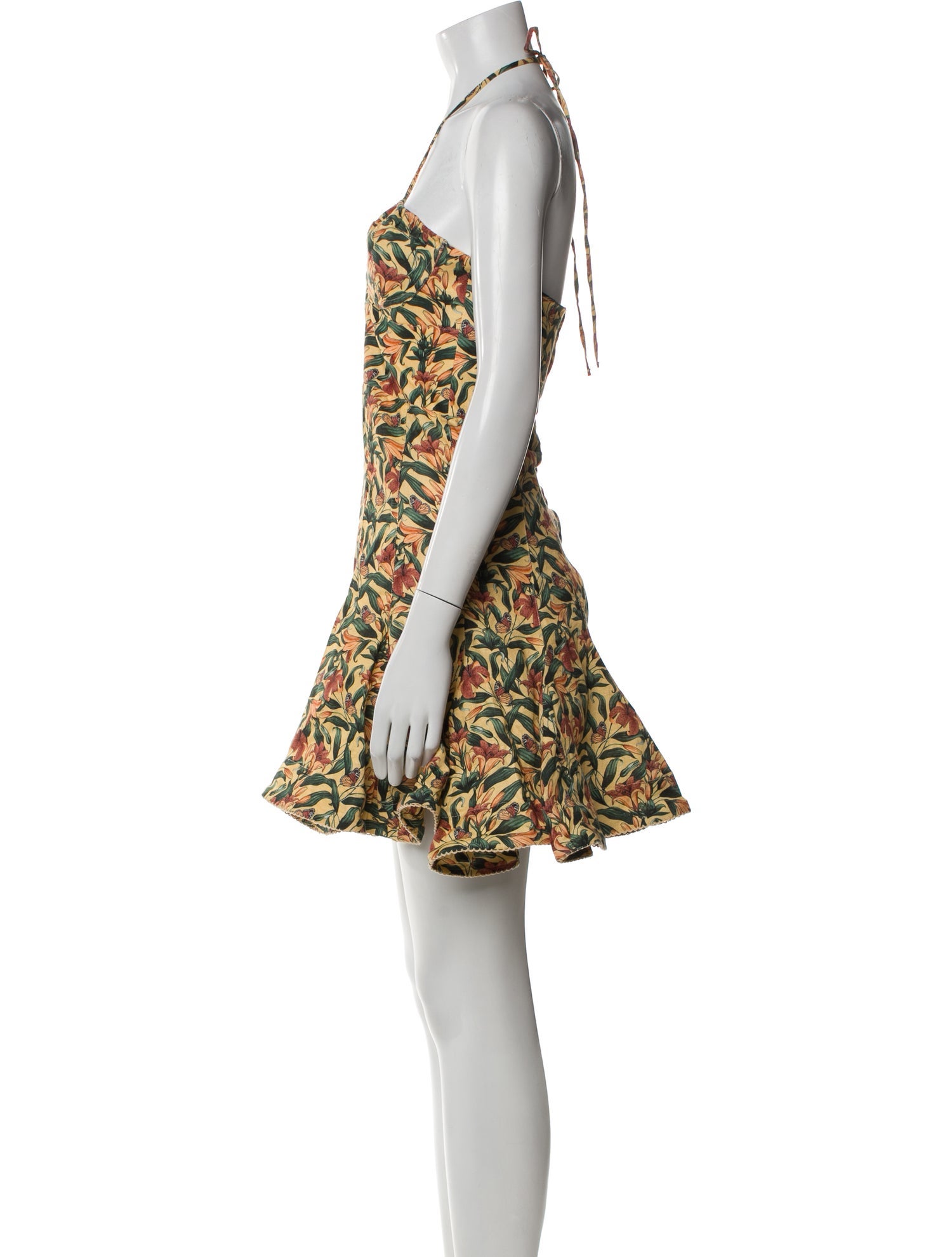 Agua Bendita Linen Mini Dress