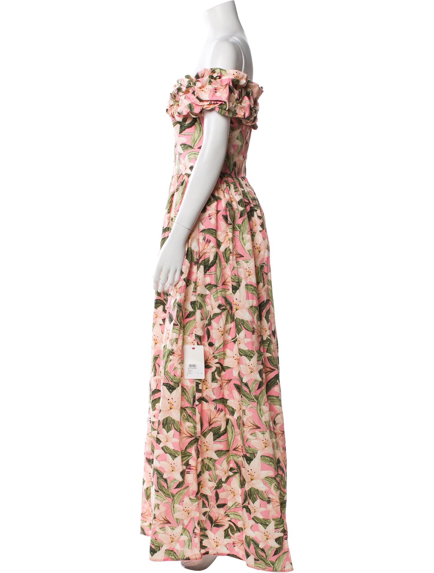 Agua Bendita Floral Print Long Dress w/ Tags