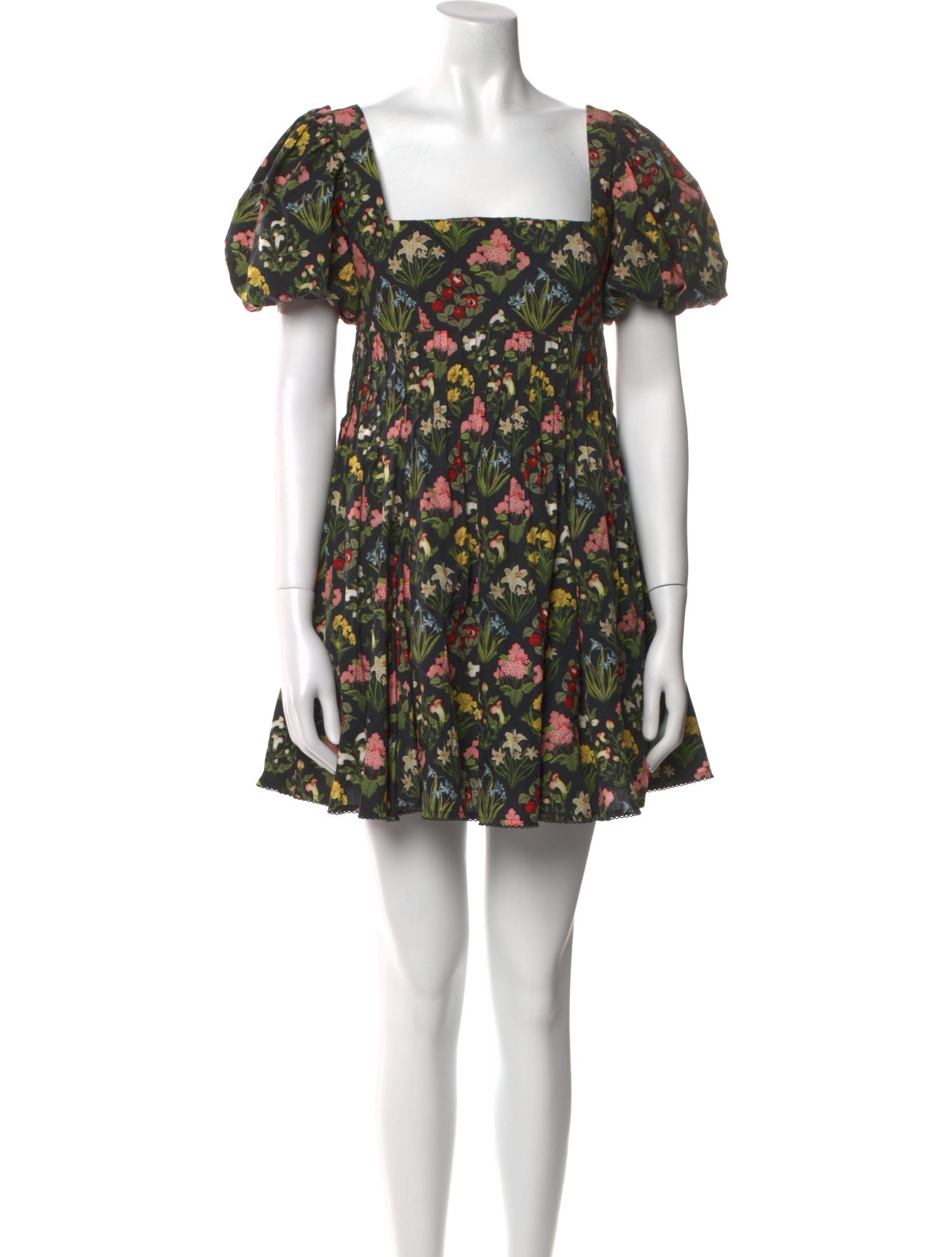 Agua Bendita Floral Print Mini Dress