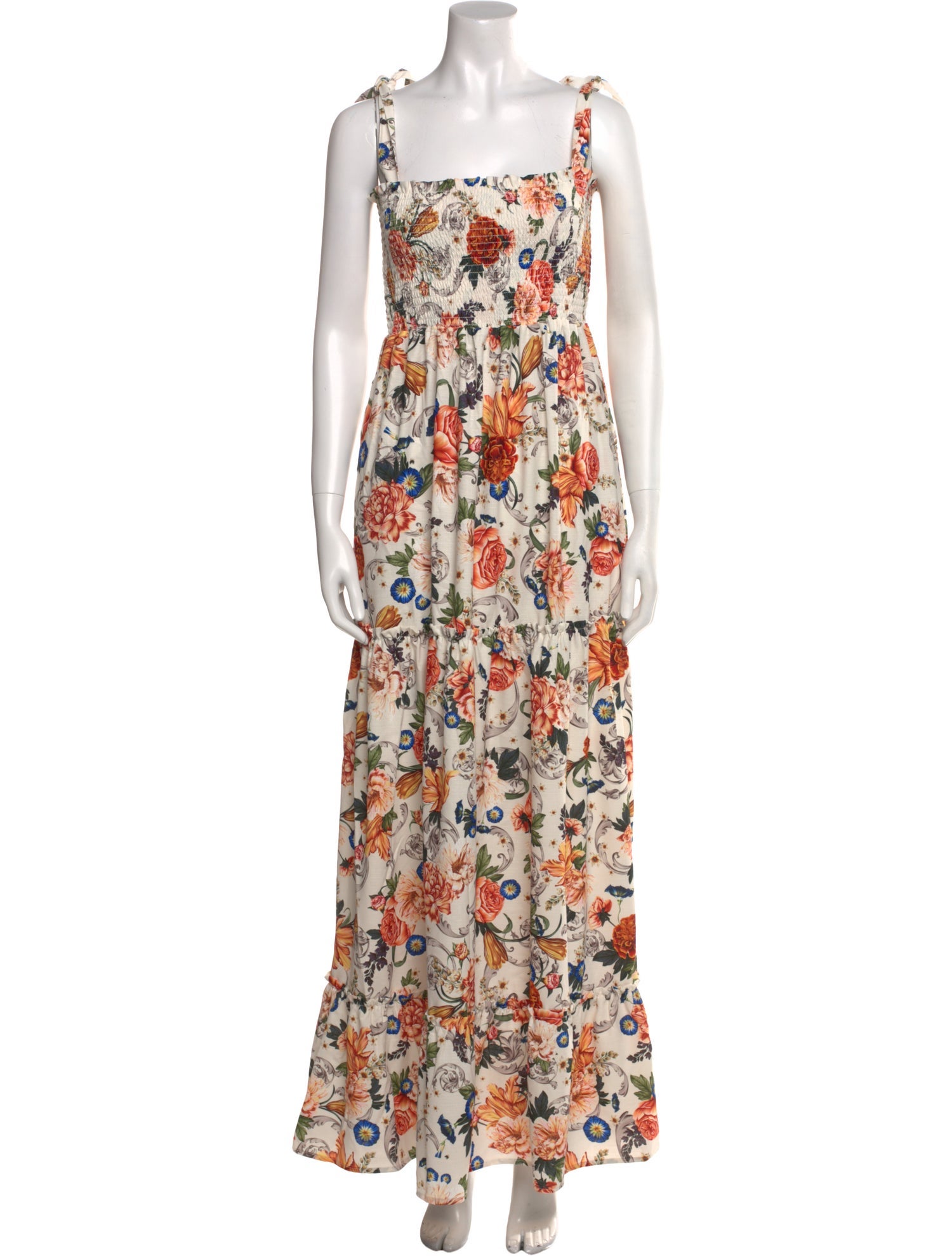 Agua Bendita Linen Long Dress