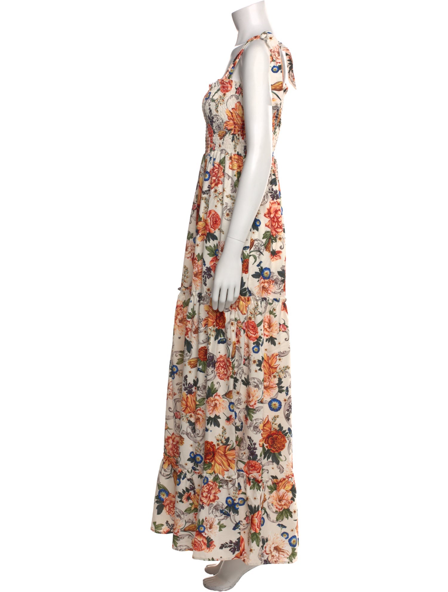 Agua Bendita Linen Long Dress