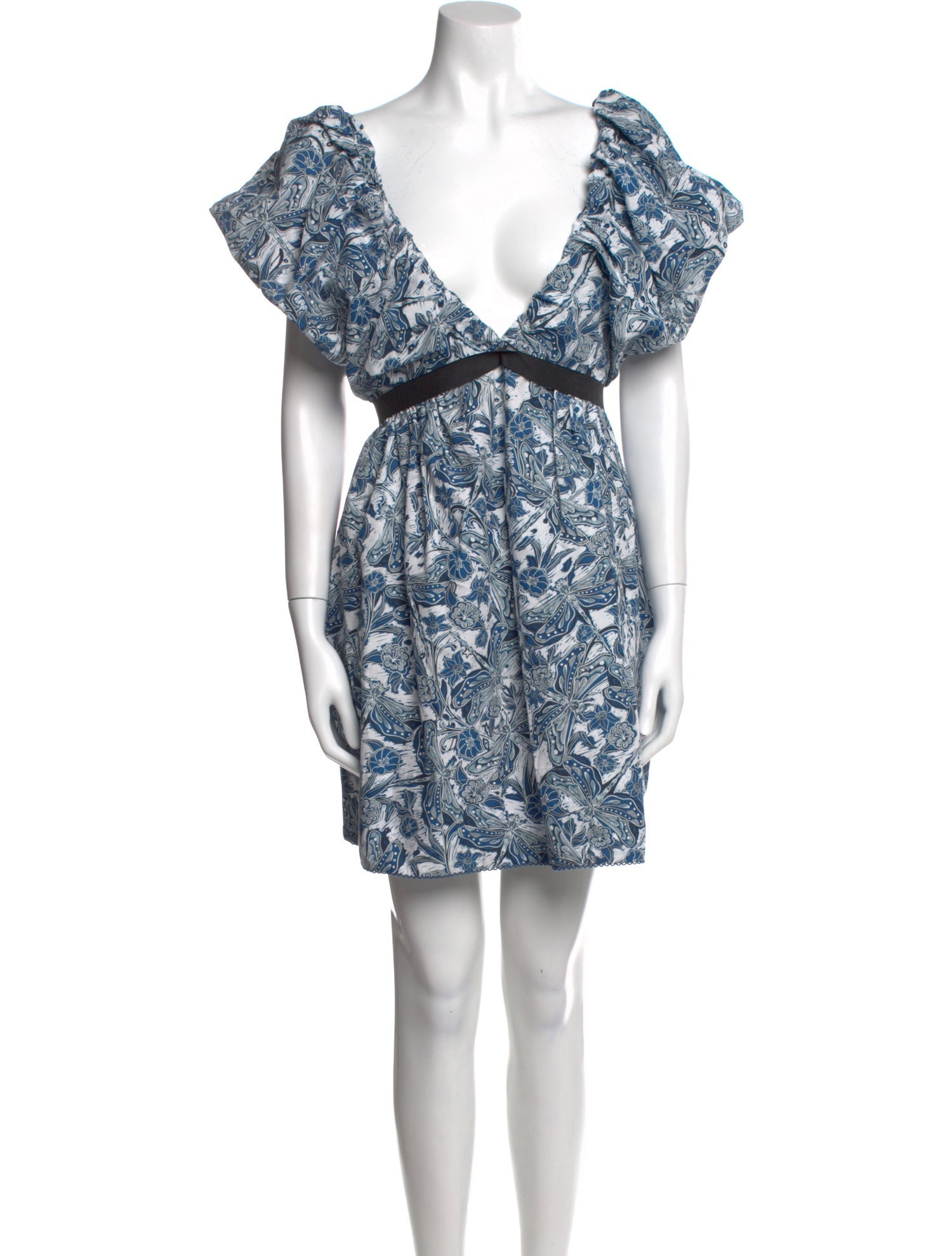 Agua Bendita Floral Print Mini Dress w/ Tags