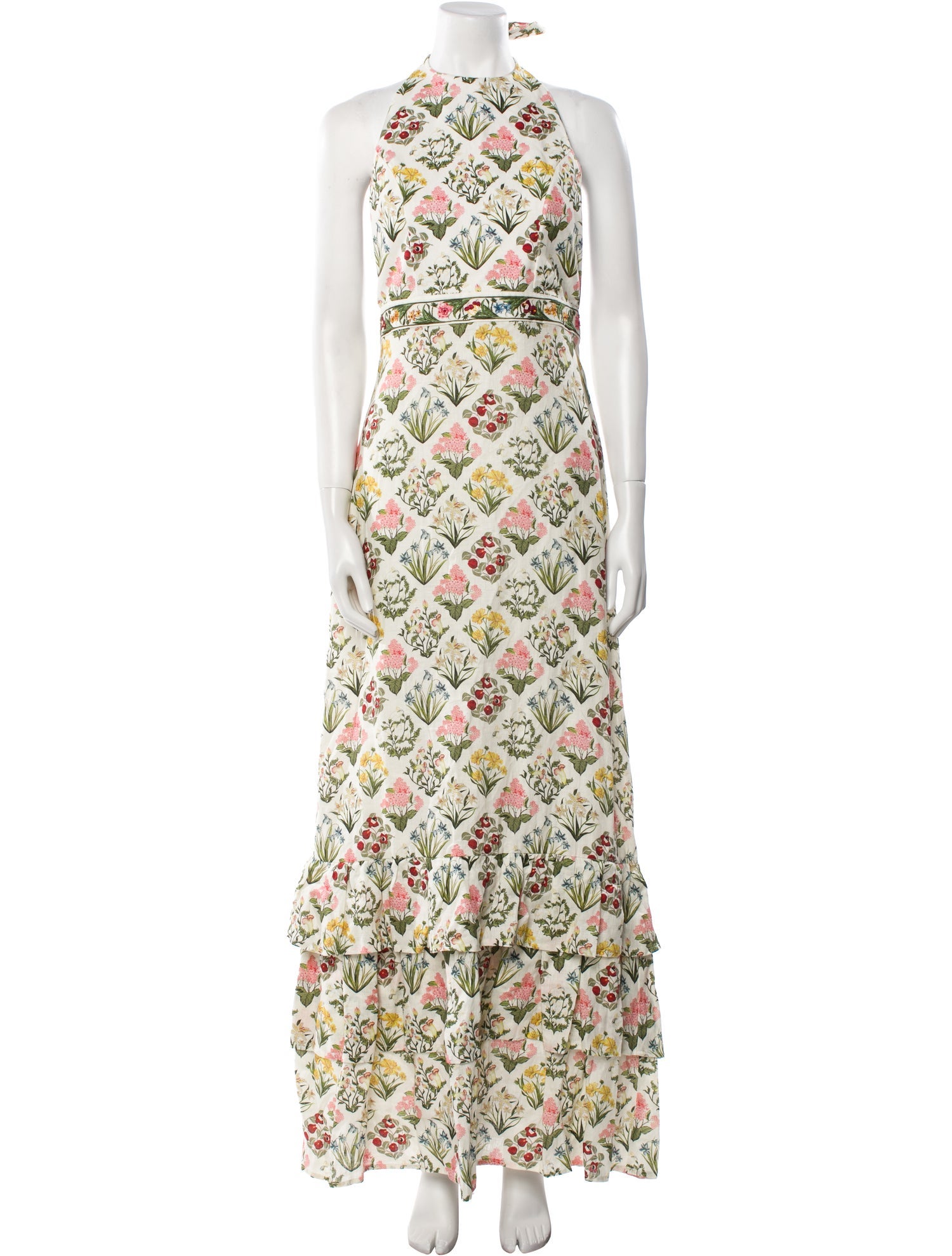 Agua Bendita Printed Long Dress w/ Tags