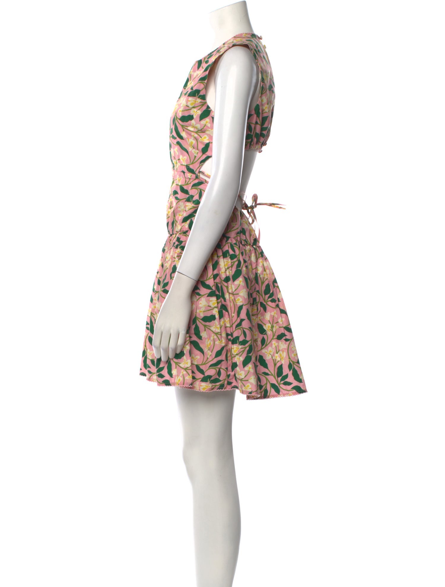 Agua Bendita Printed Mini Dress