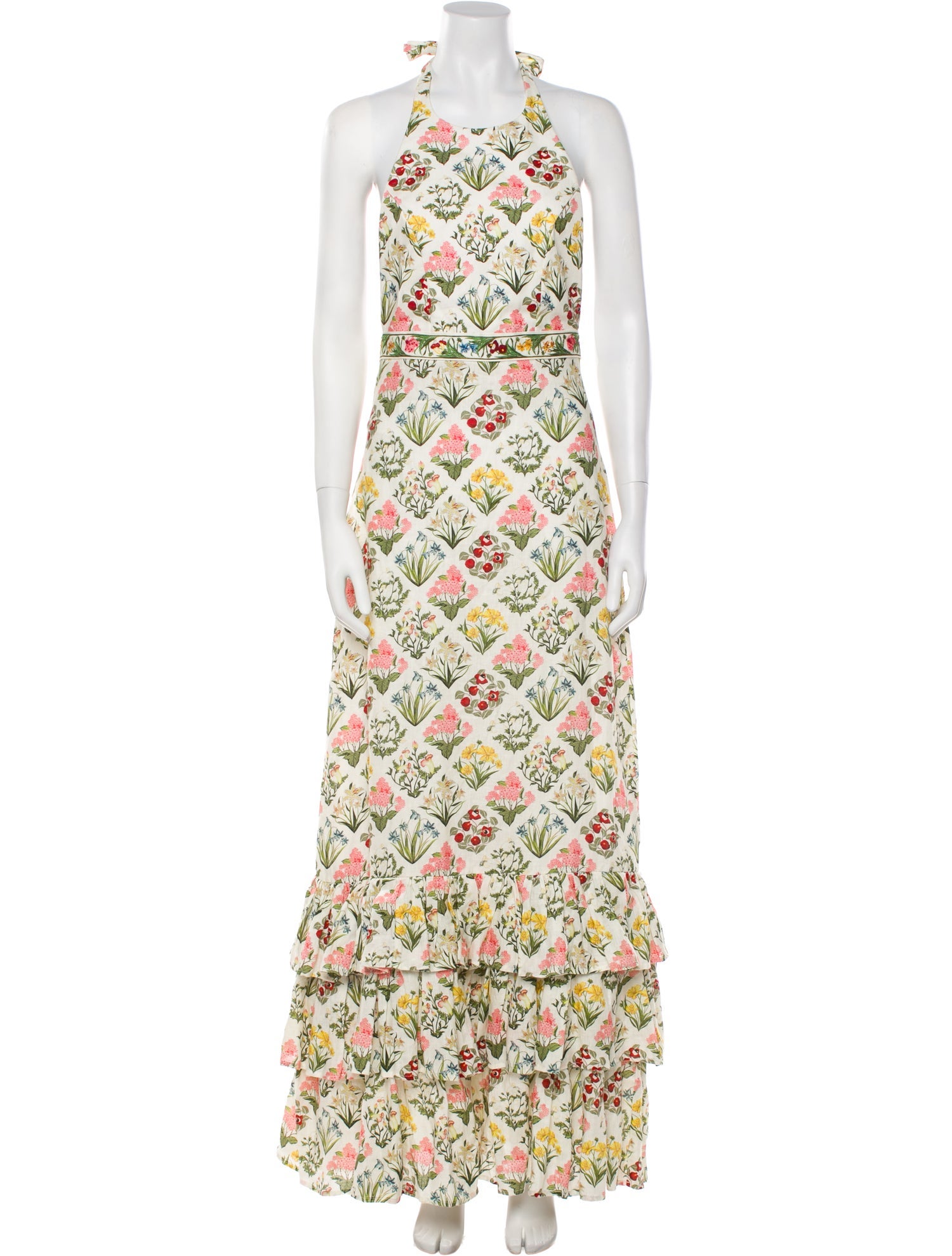 Agua Bendita Linen Long Dress w/ Tags