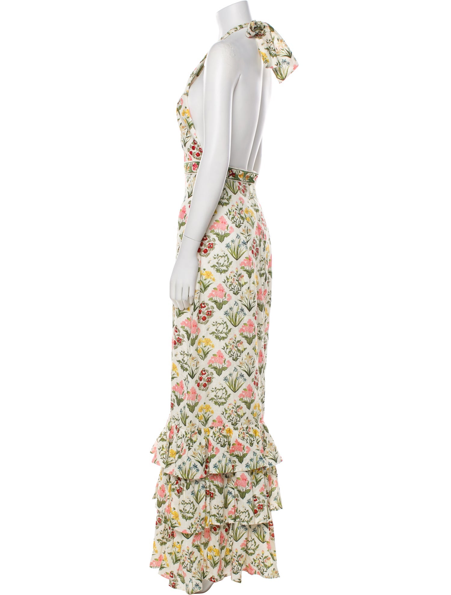 Agua Bendita Linen Long Dress w/ Tags