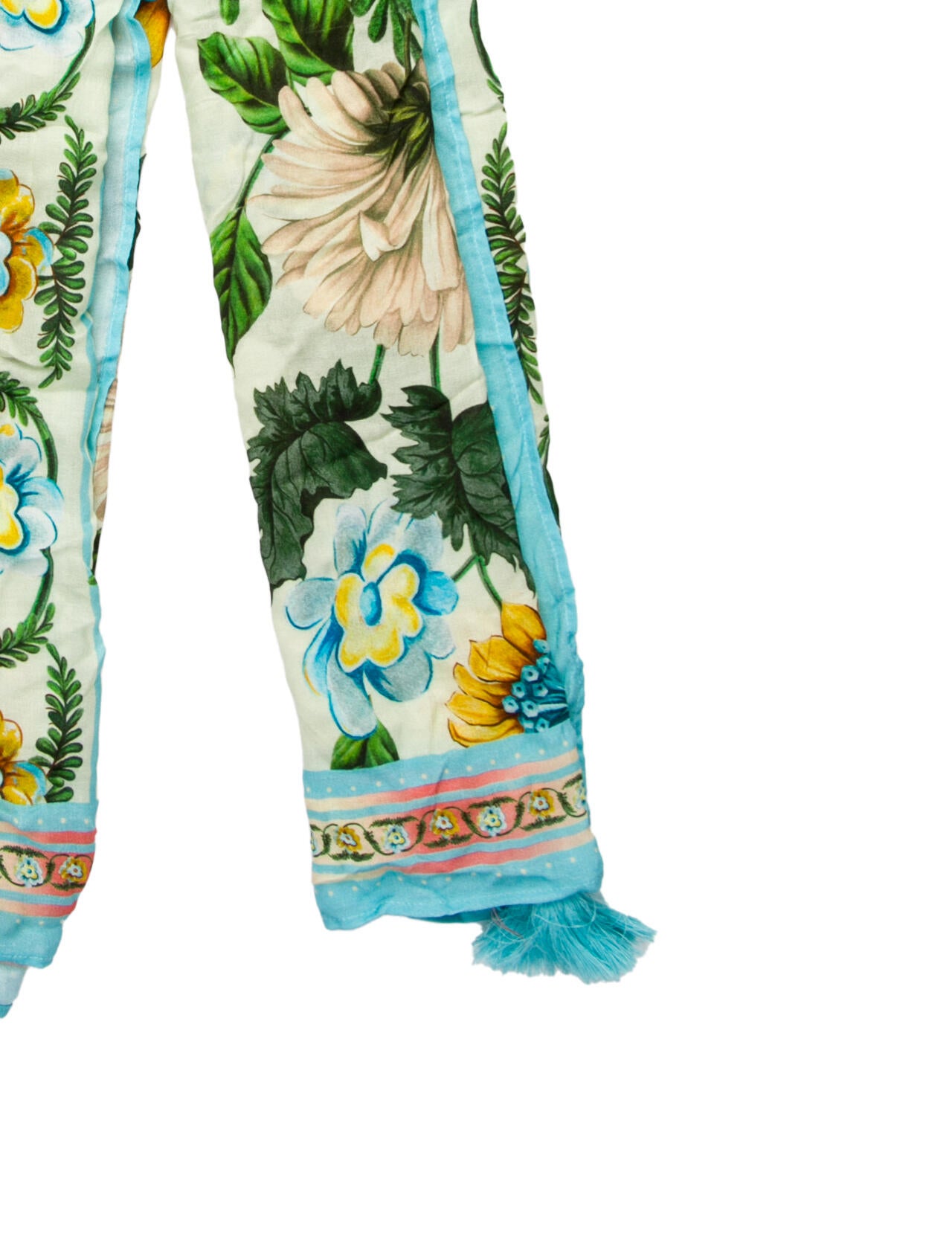 Agua Bendita Floral Print Scarf w/ Tags