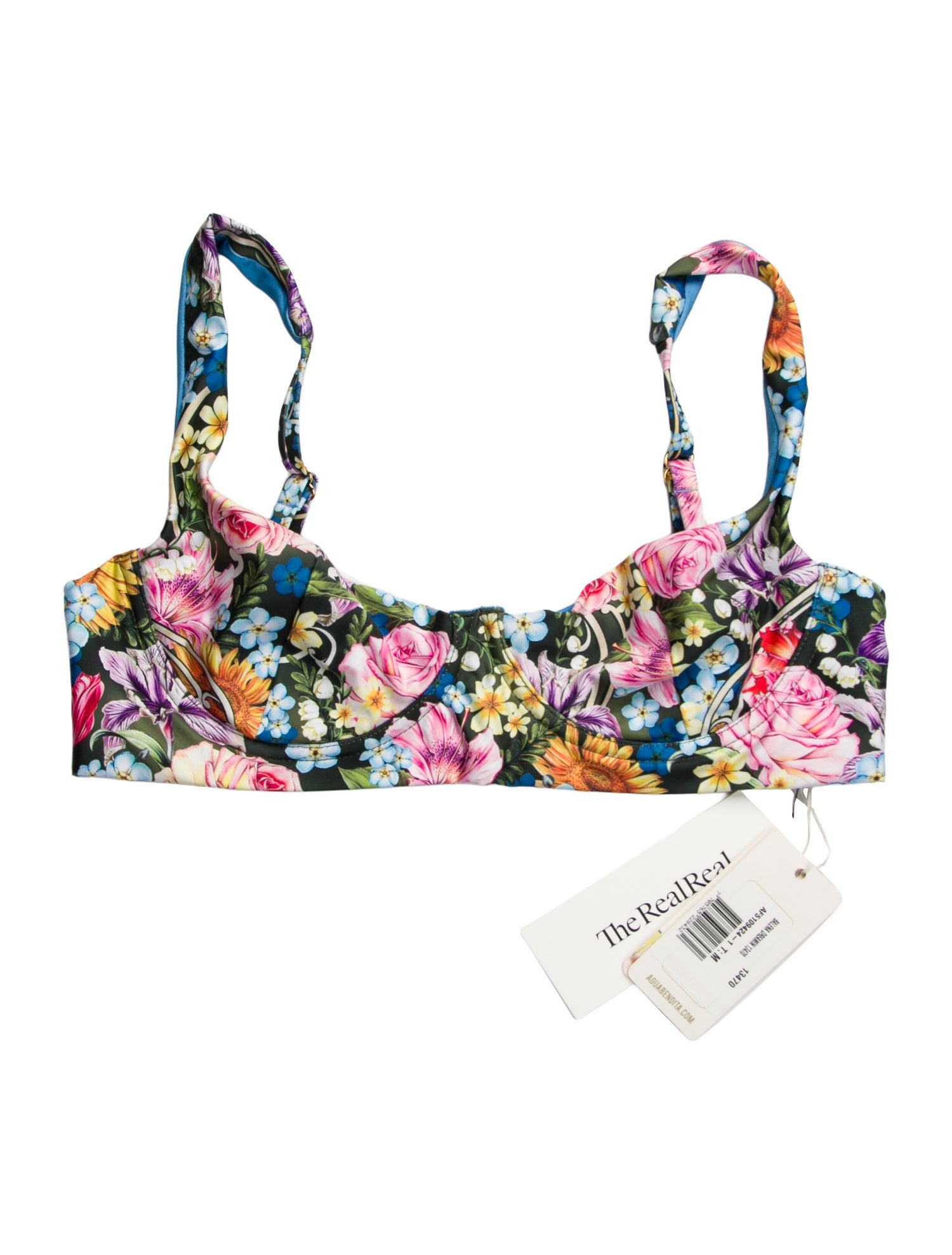 Agua Bendita Floral Print Top w/ Tags