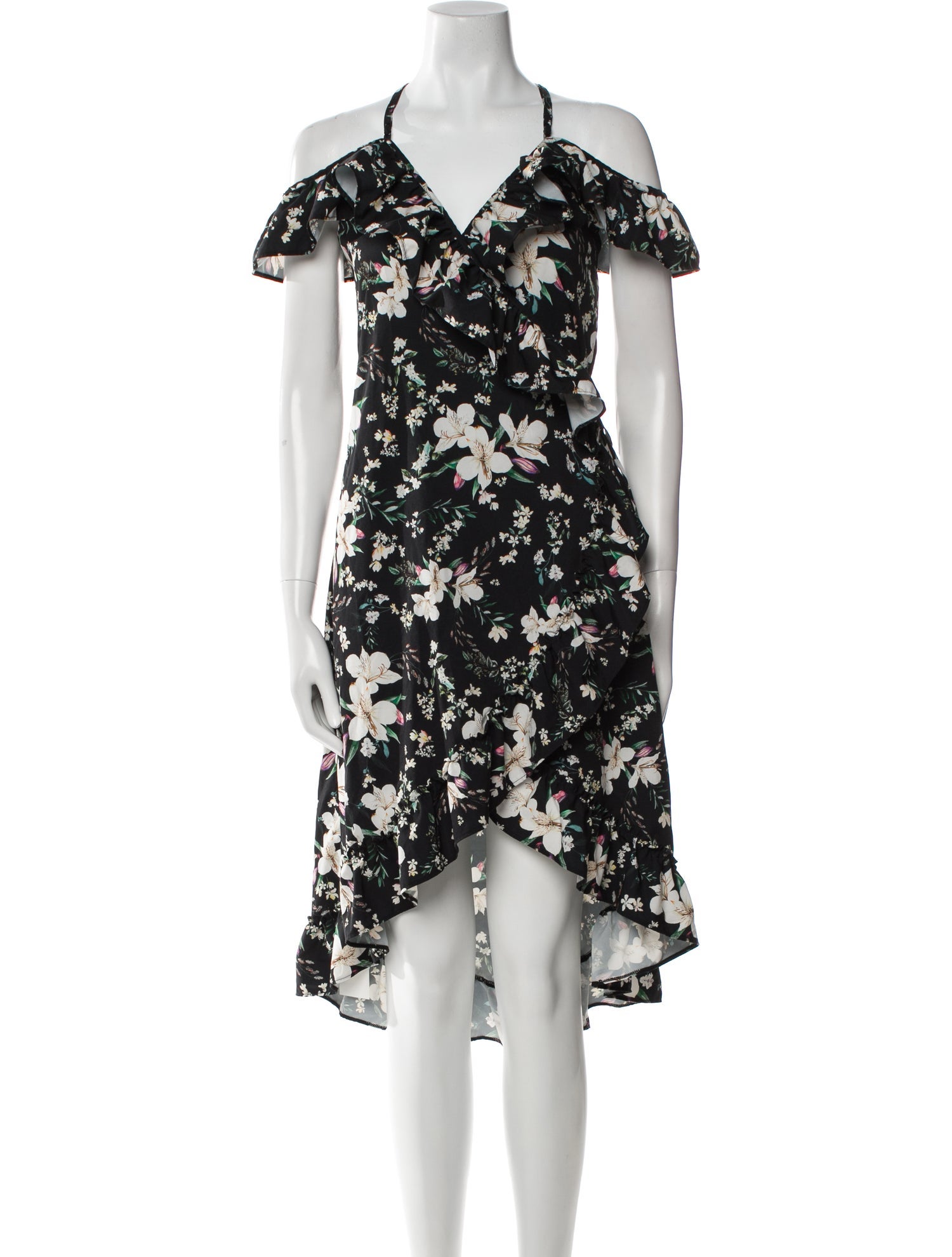 Agua Bendita Floral Print Midi Length Dress