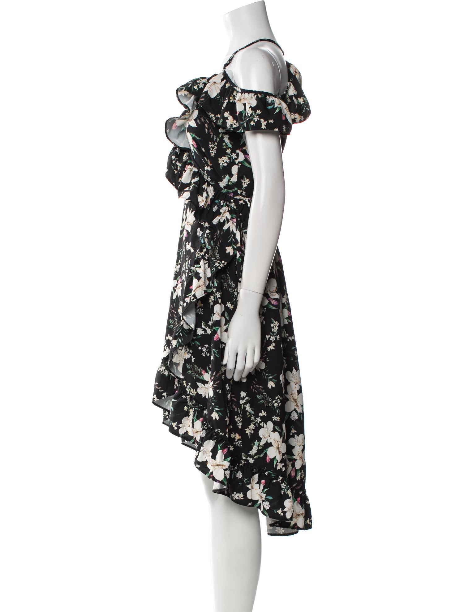 Agua Bendita Floral Print Midi Length Dress