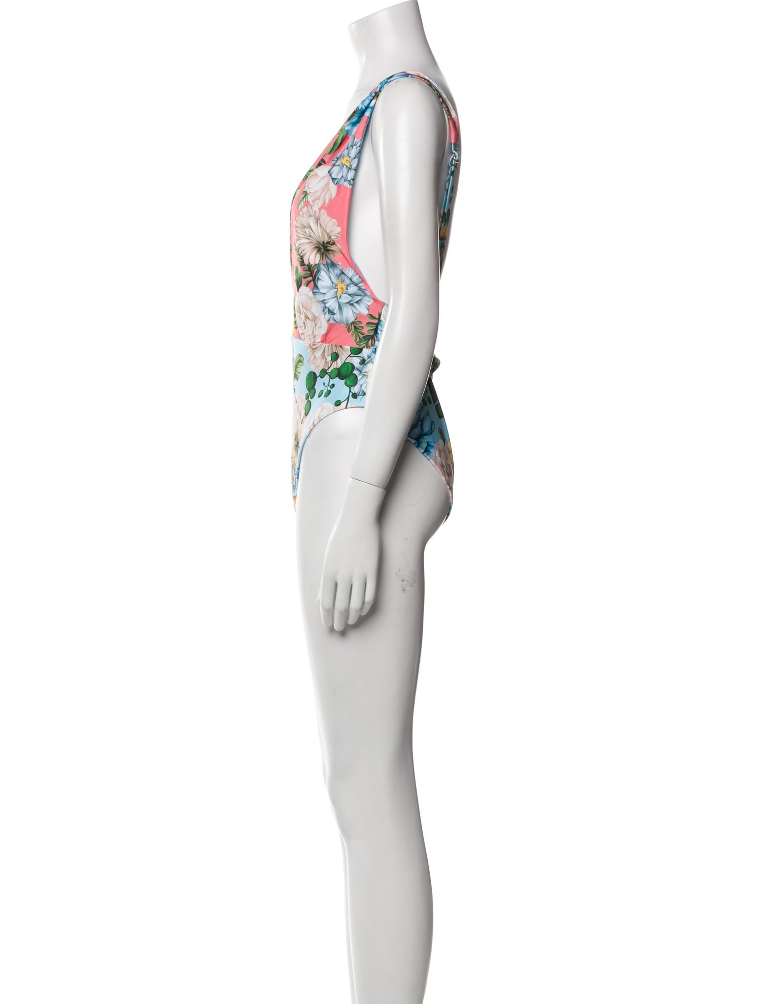 Agua Bendita Floral Print One-Piece