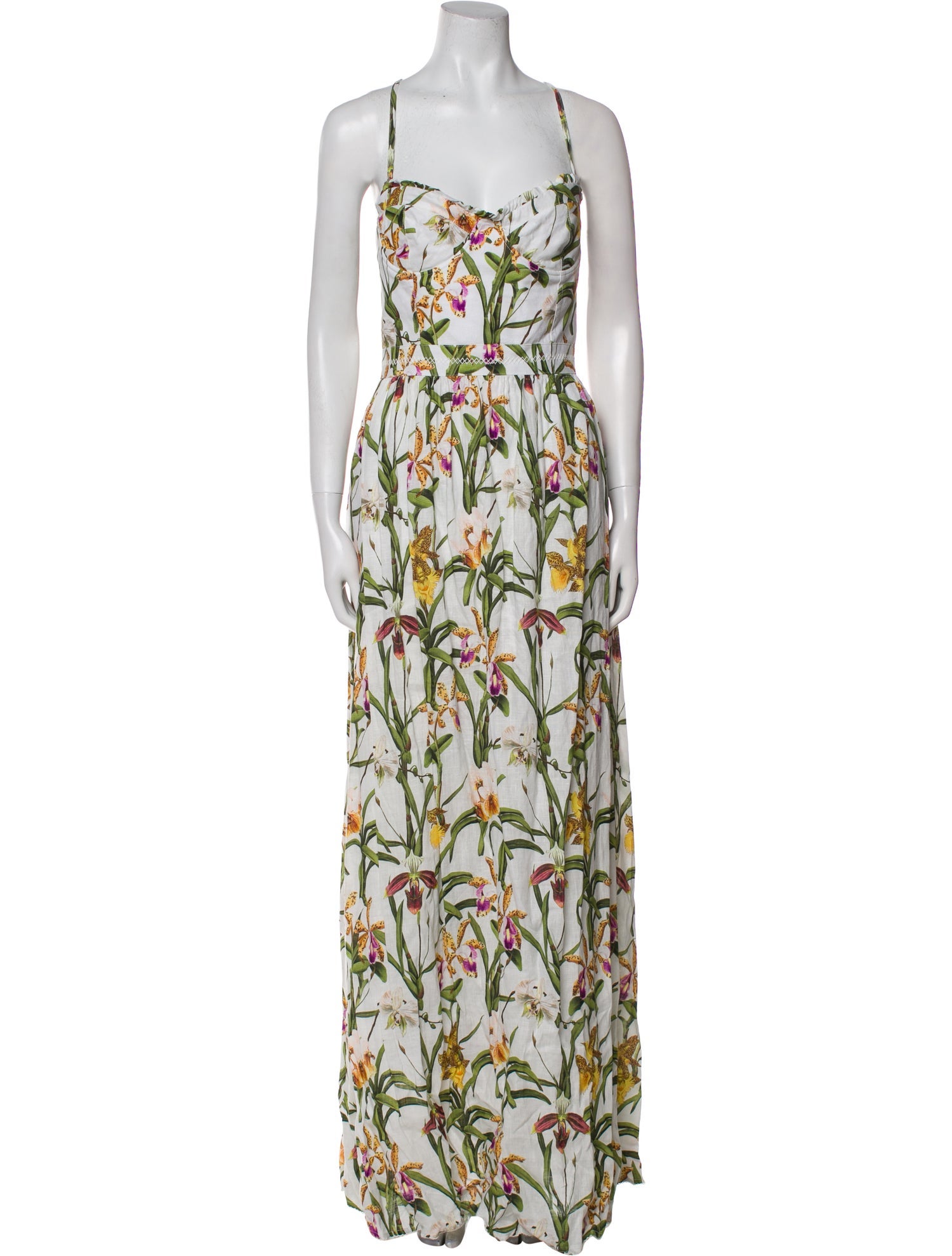 Agua Bendita Linen Long Dress