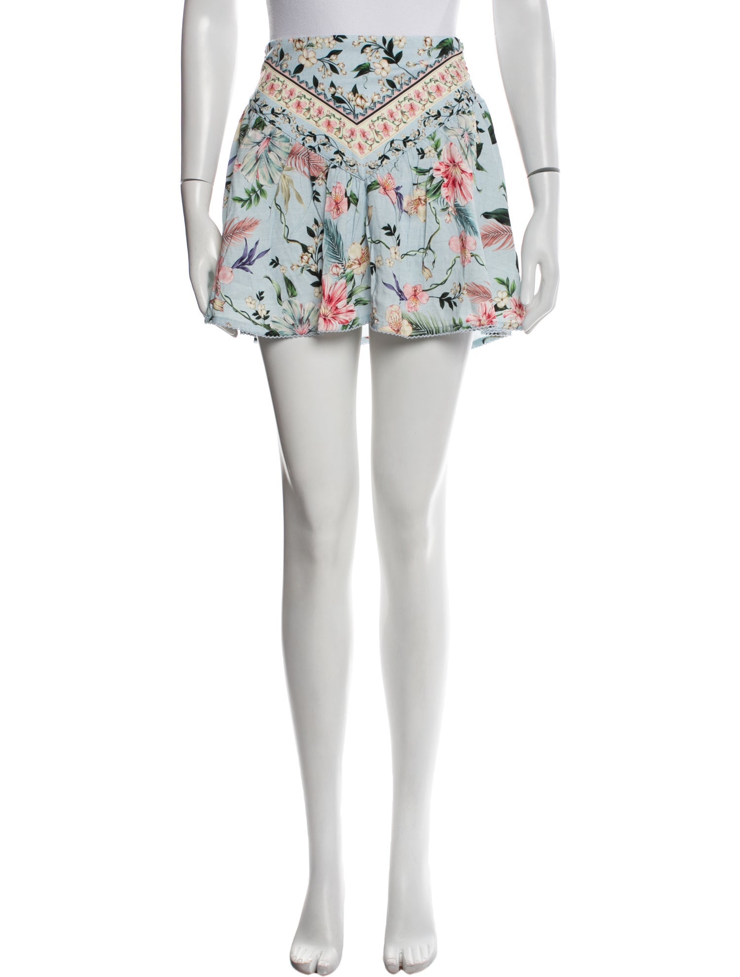 Agua Bendita Printed Mini Skirt w/ Tags