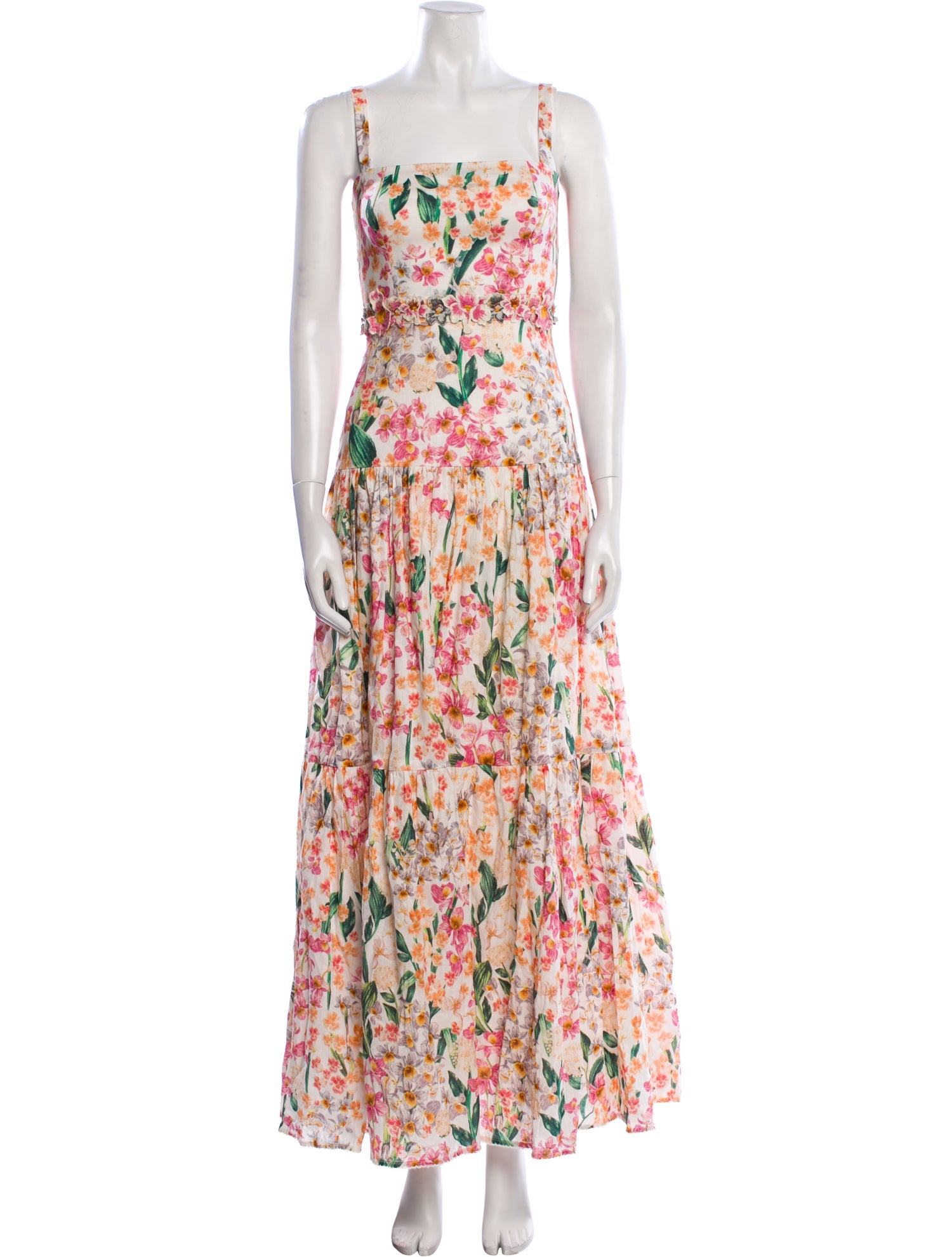 Agua Bendita Linen Long Dress