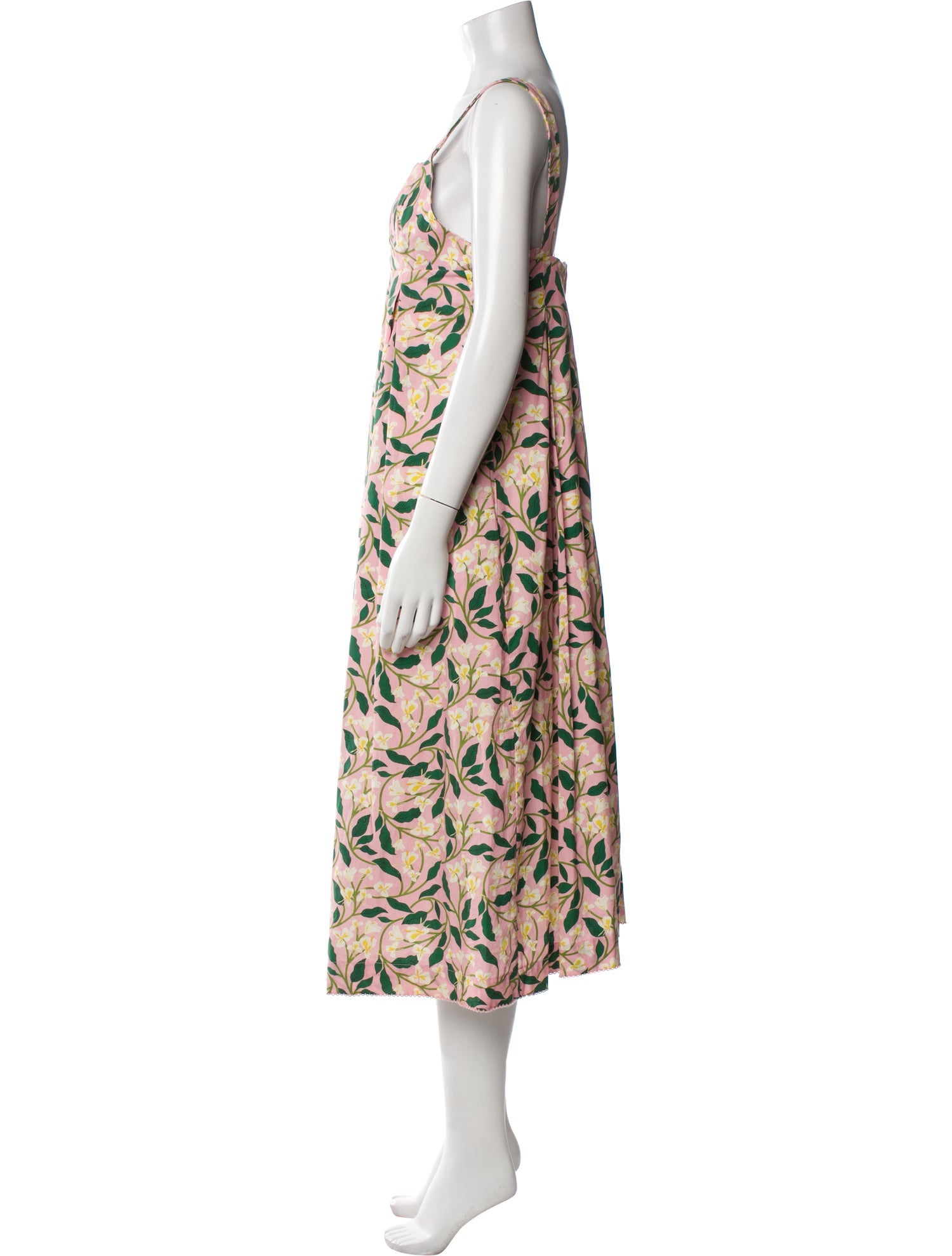 Agua Bendita Floral Print Long Dress