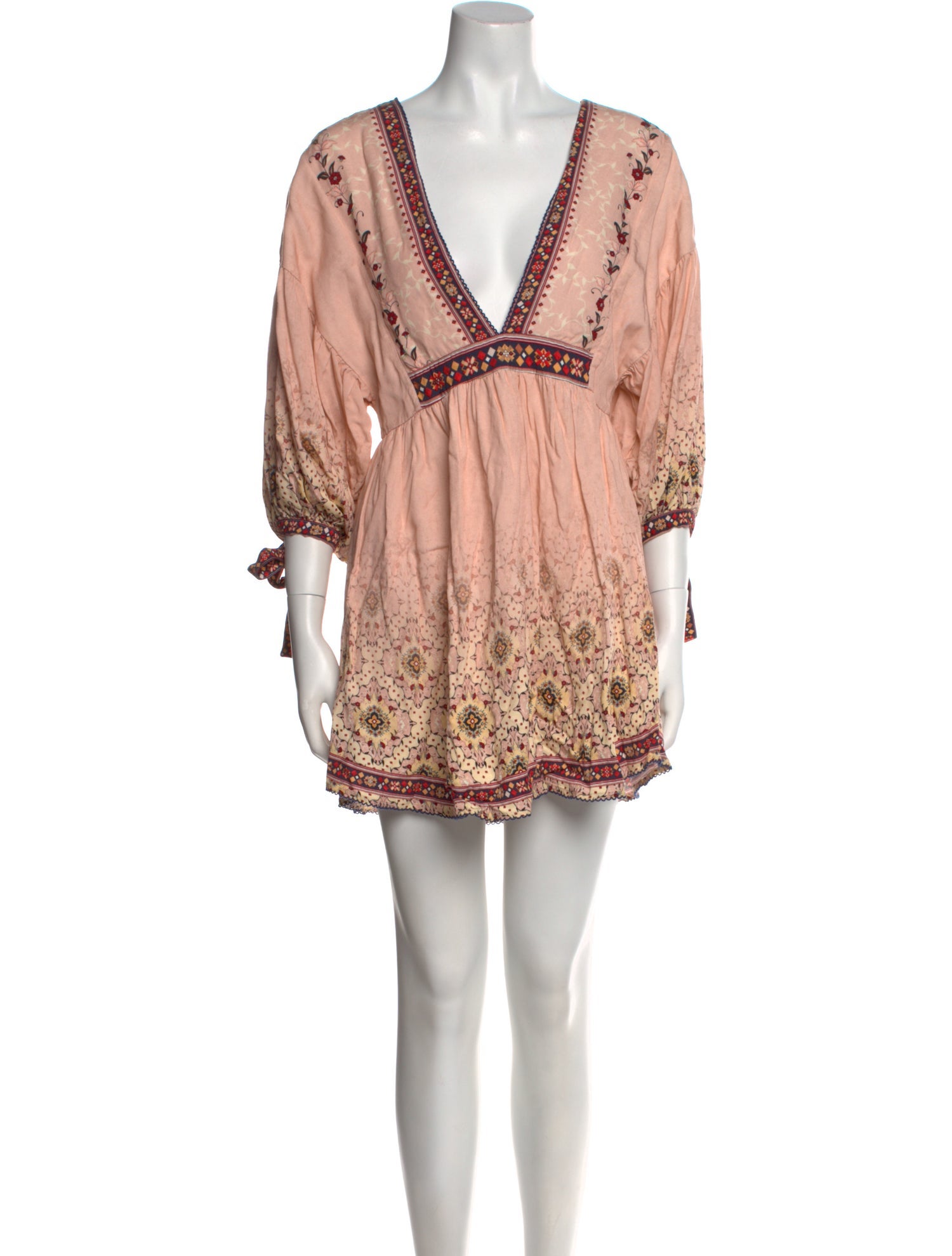 Agua Bendita Printed Mini Dress