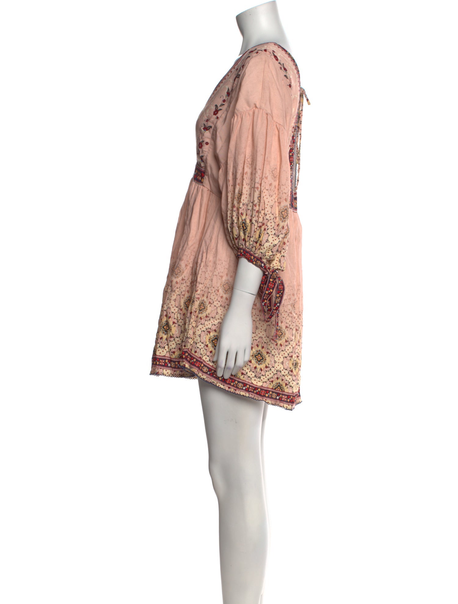 Agua Bendita Printed Mini Dress