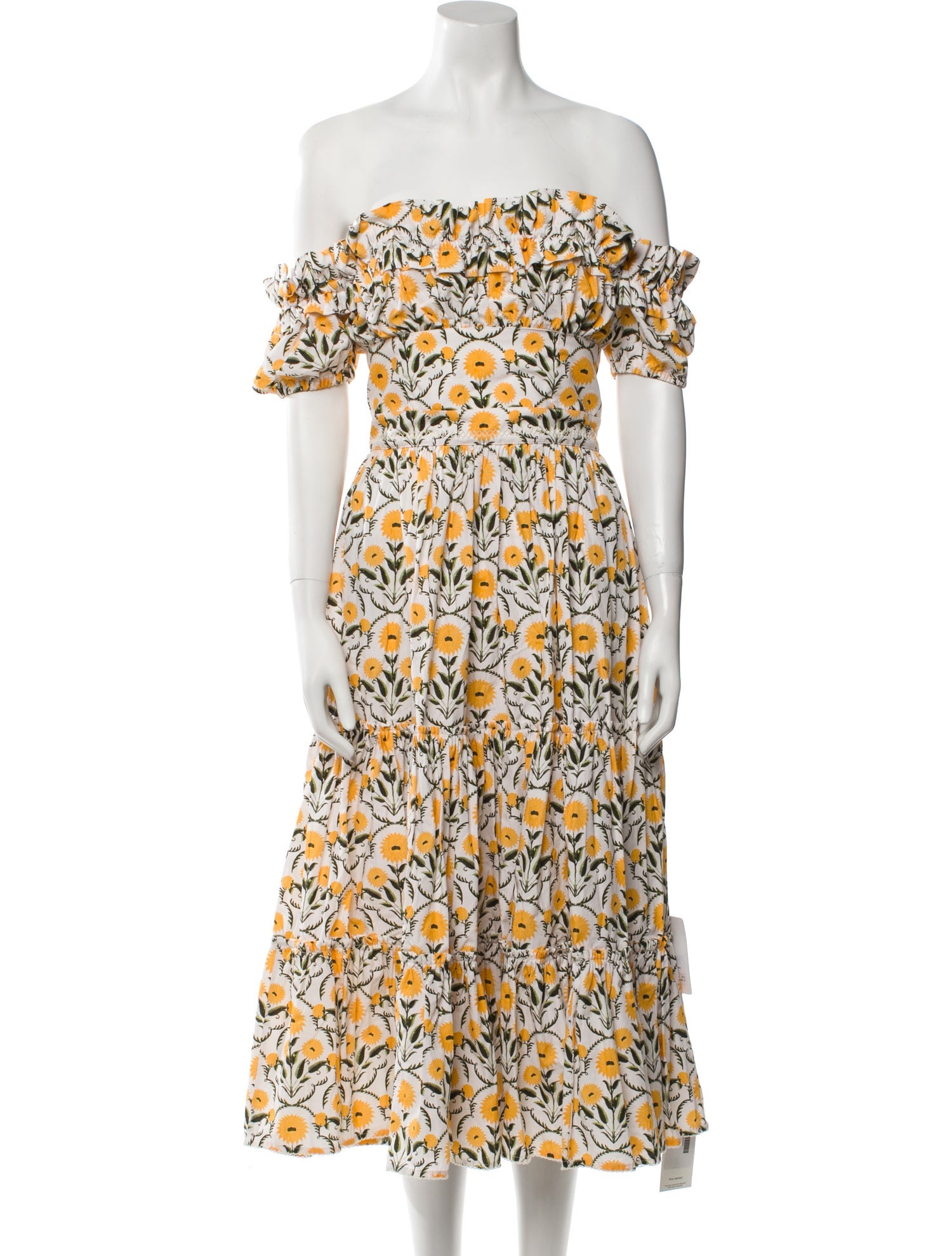 Agua Bendita Printed Midi Length Dress