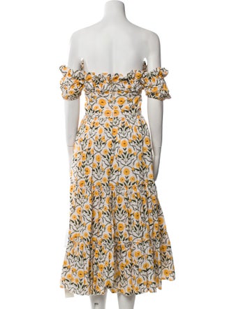 Agua Bendita Printed Midi Length Dress