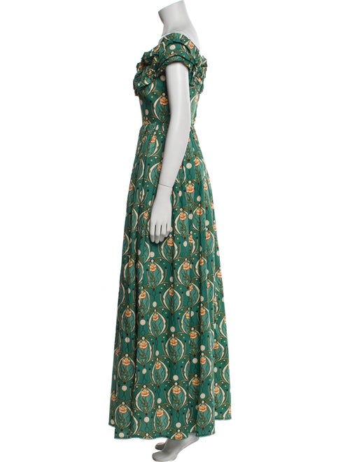 Agua Bendita Printed Long Dress