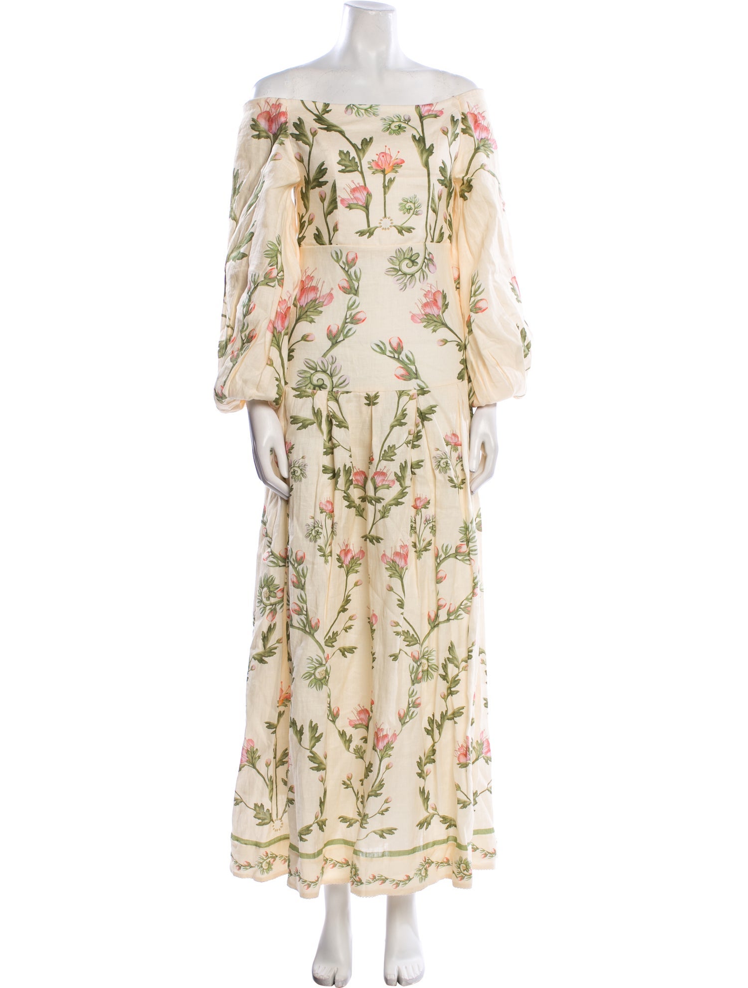 Agua Bendita Linen Long Dress