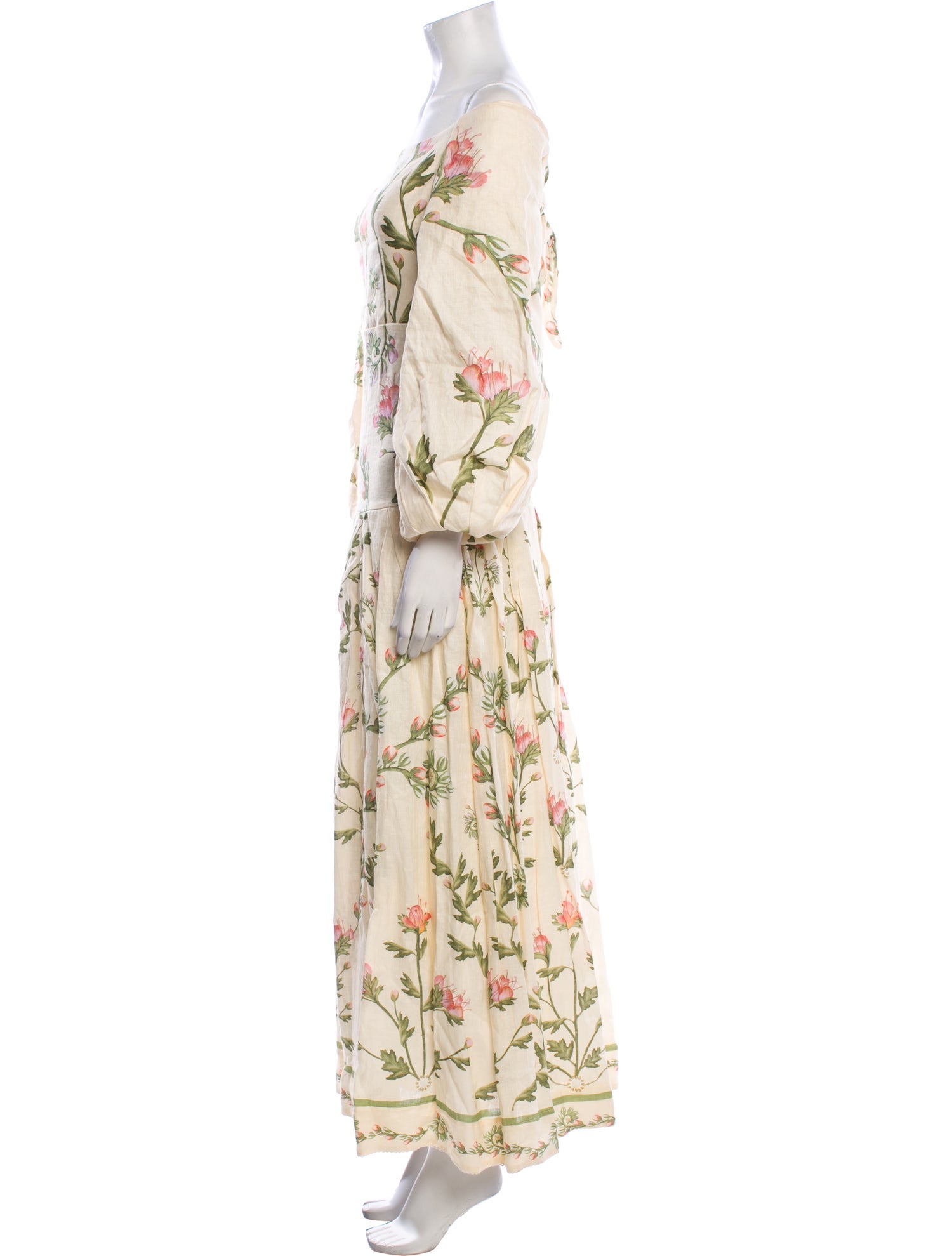 Agua Bendita Linen Long Dress