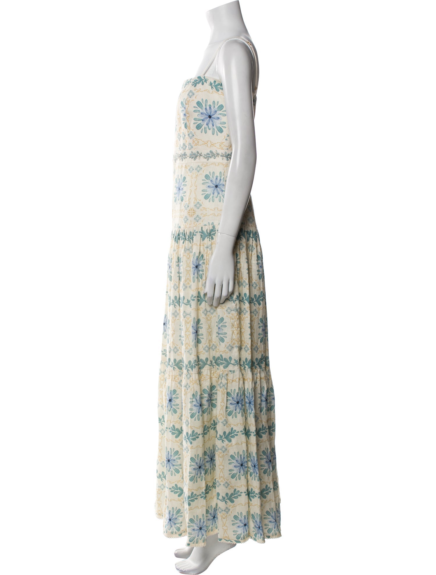 Agua Bendita Linen Long Dress