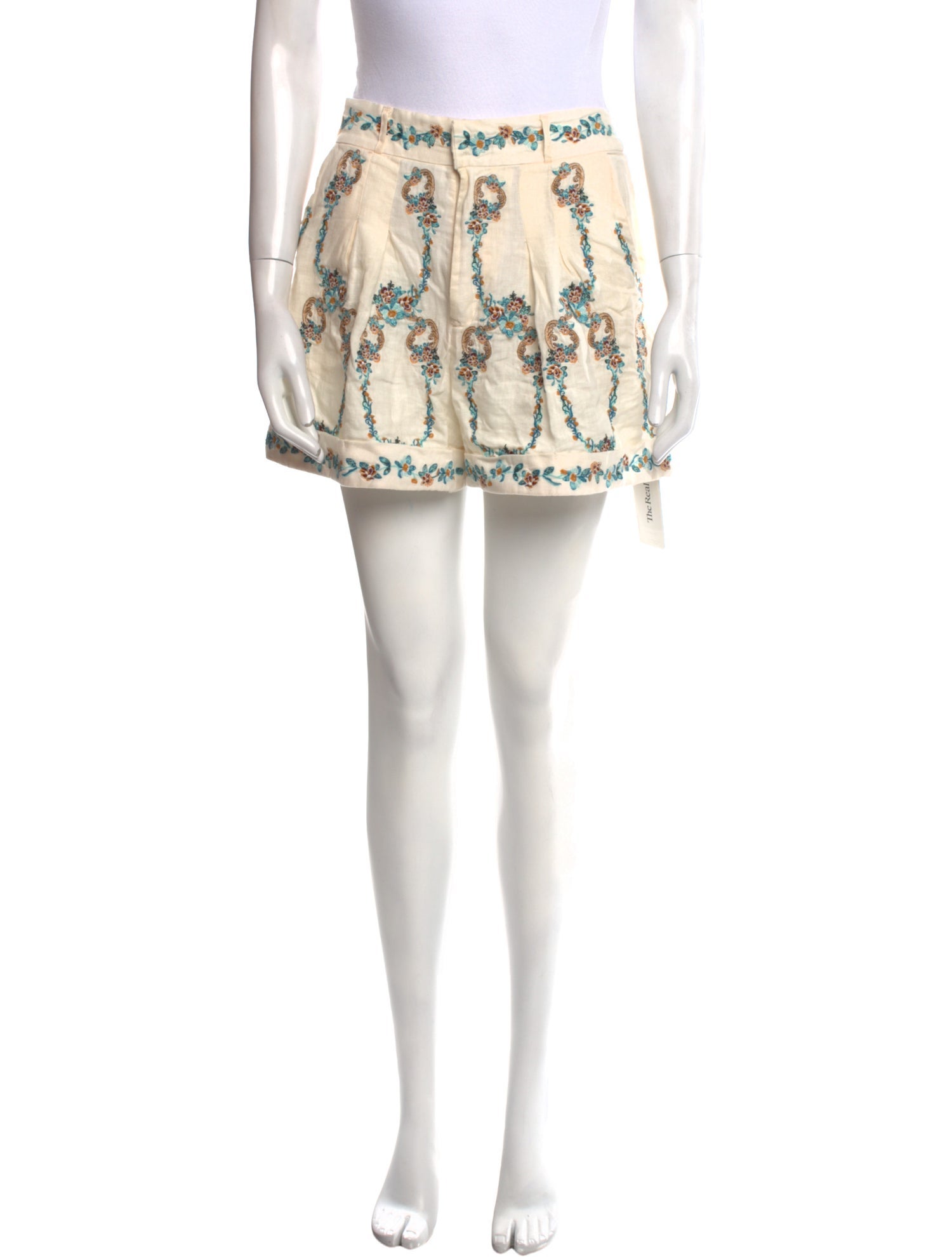 Agua Bendita Linen Mini Shorts