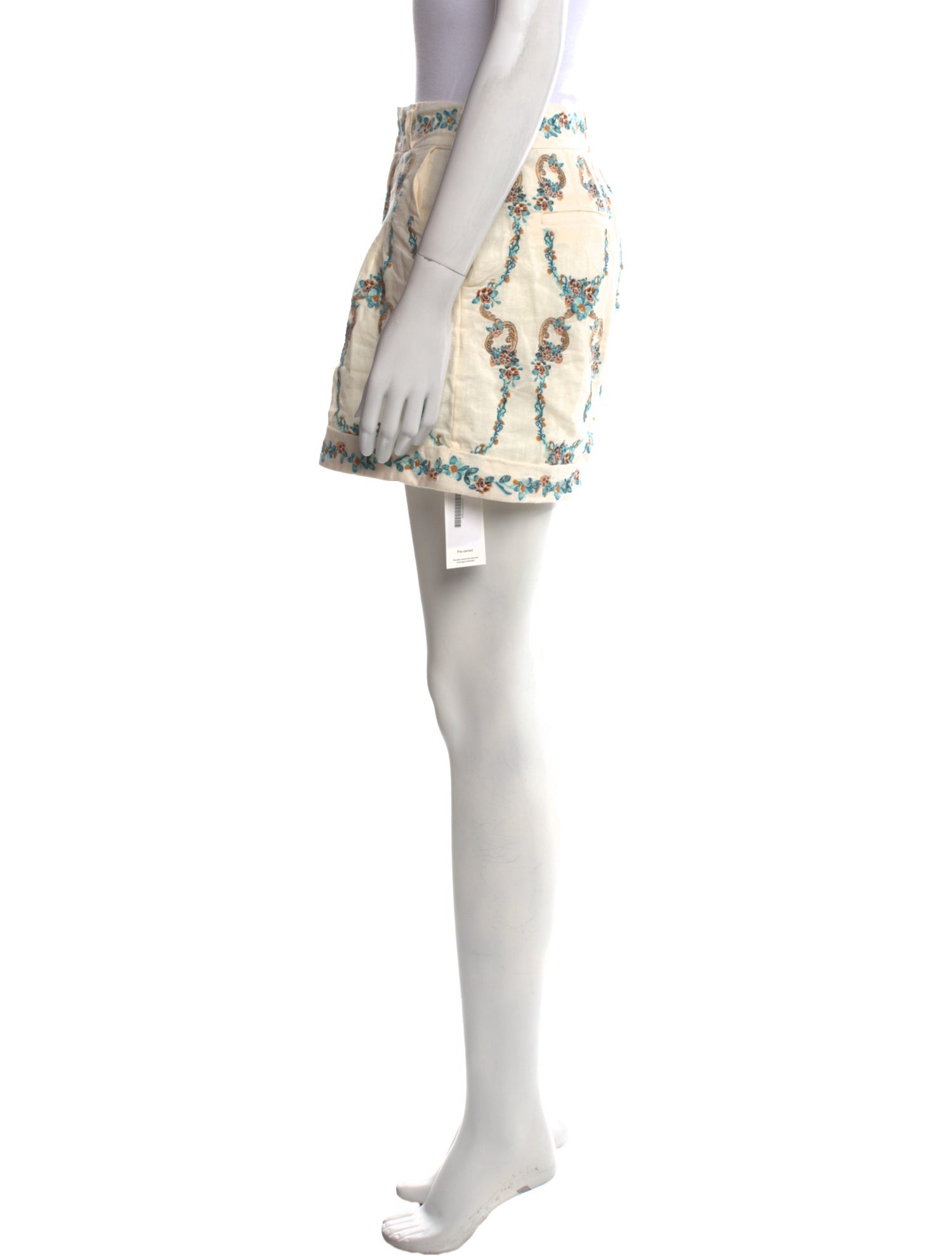 Agua Bendita Linen Mini Shorts