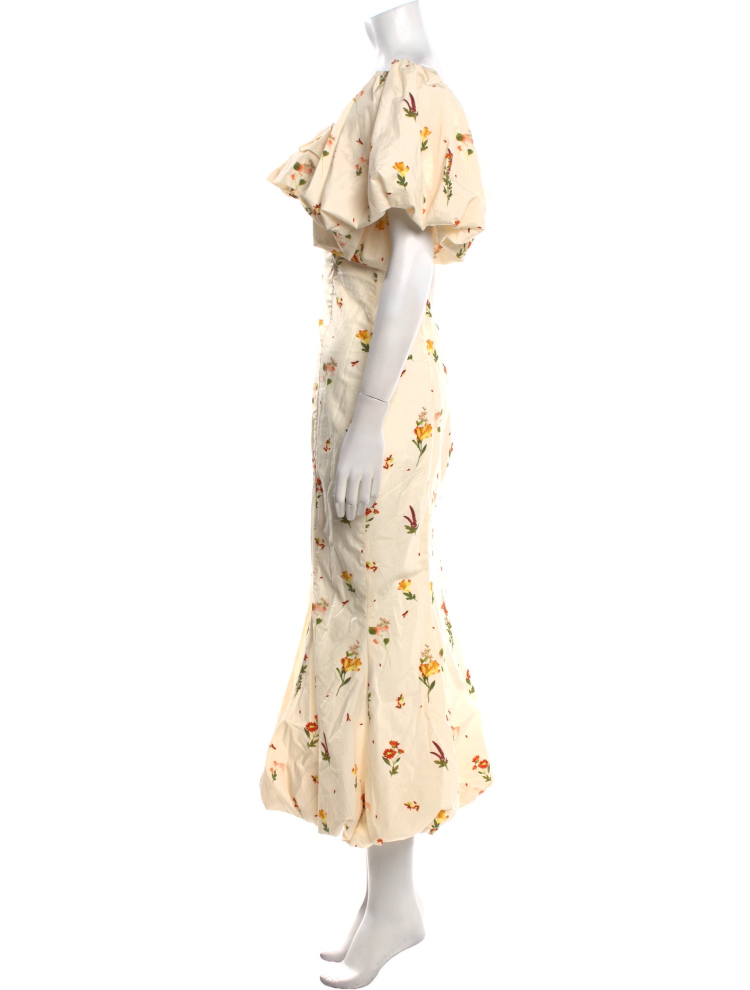 Agua Bendita Floral Print Long Dress