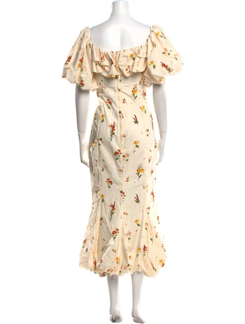 Agua Bendita Floral Print Long Dress