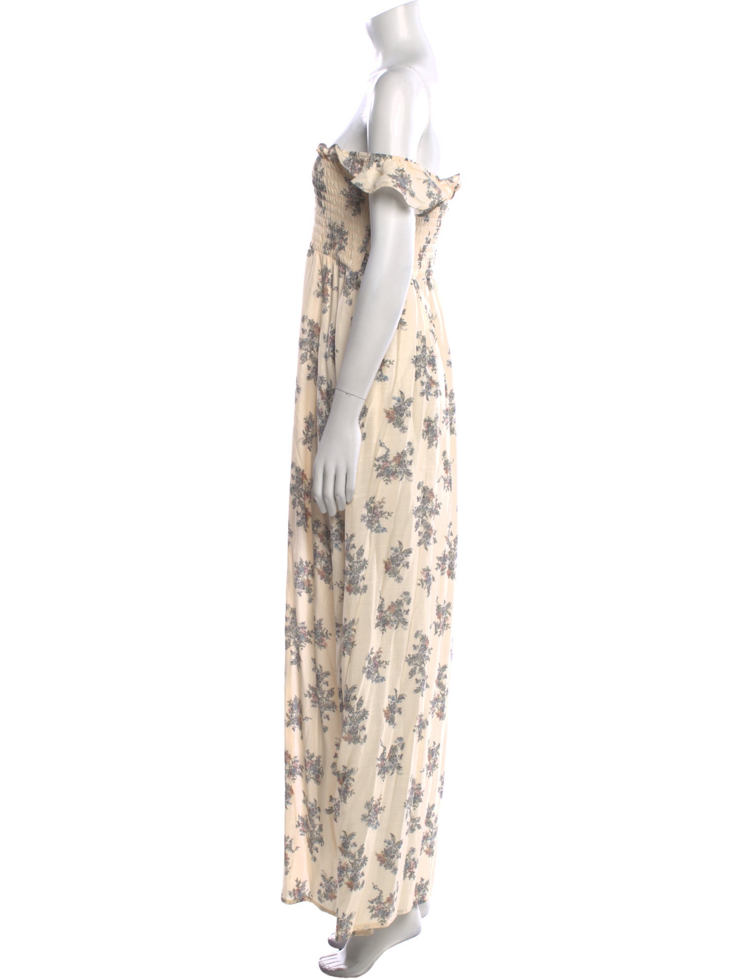 Agua Bendita Floral Print Long Dress