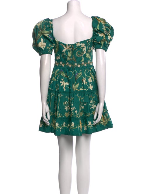 Agua Bendita Floral Print Mini Dress