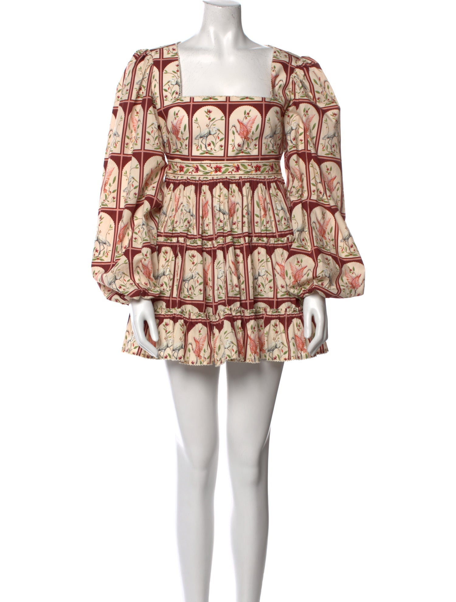 Agua Bendita Printed Mini Dress