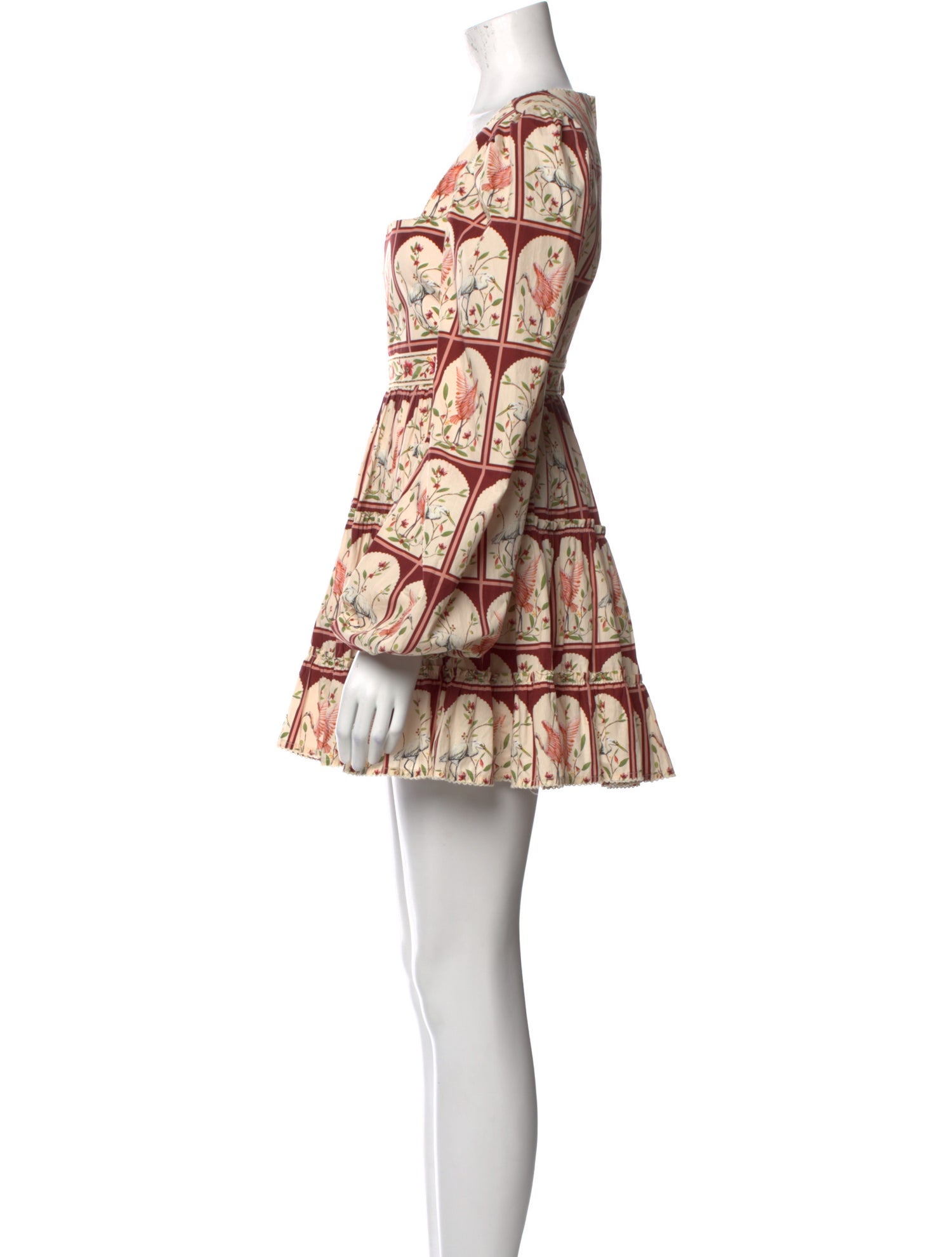 Agua Bendita Printed Mini Dress