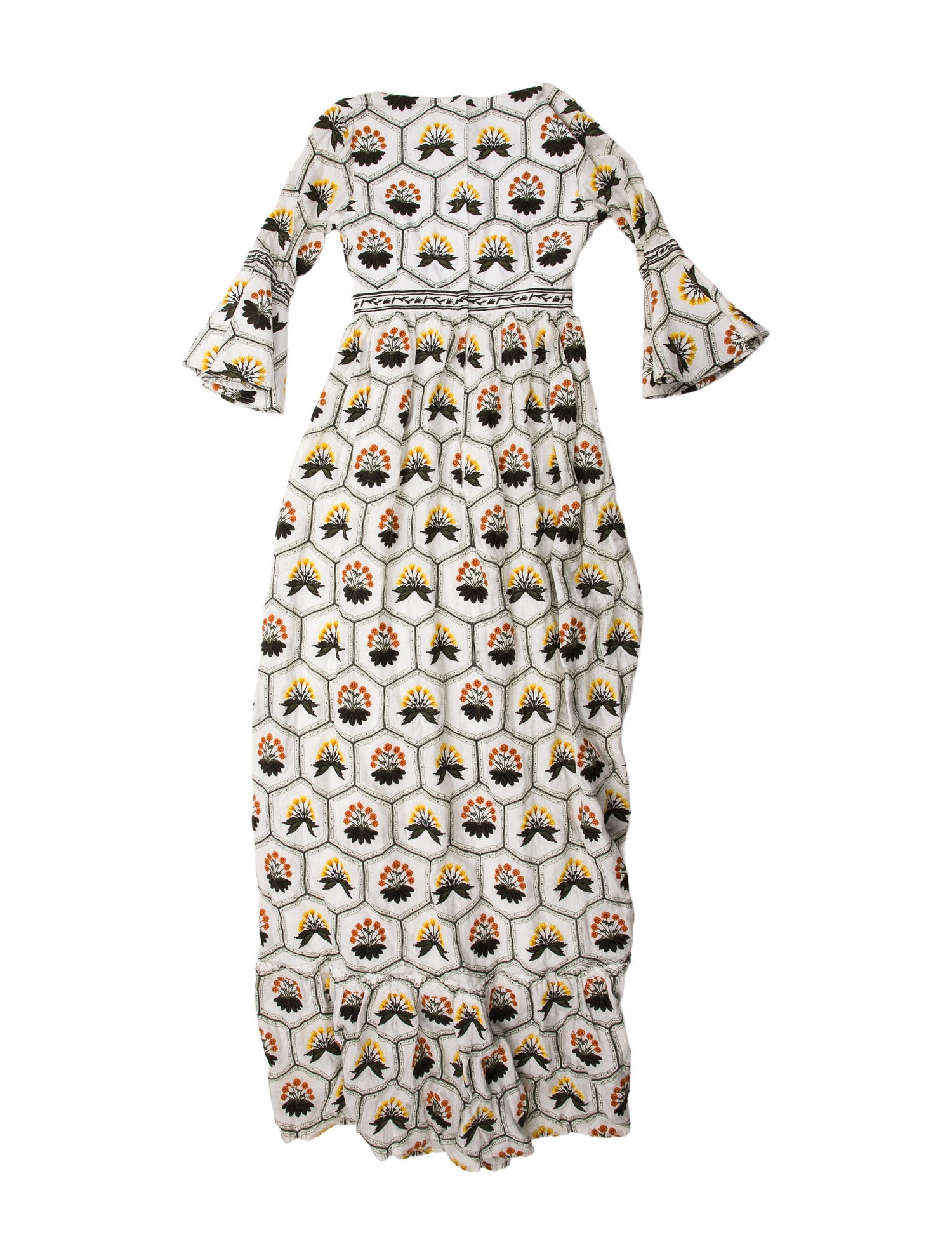 Agua Bendita Linen Long Dress