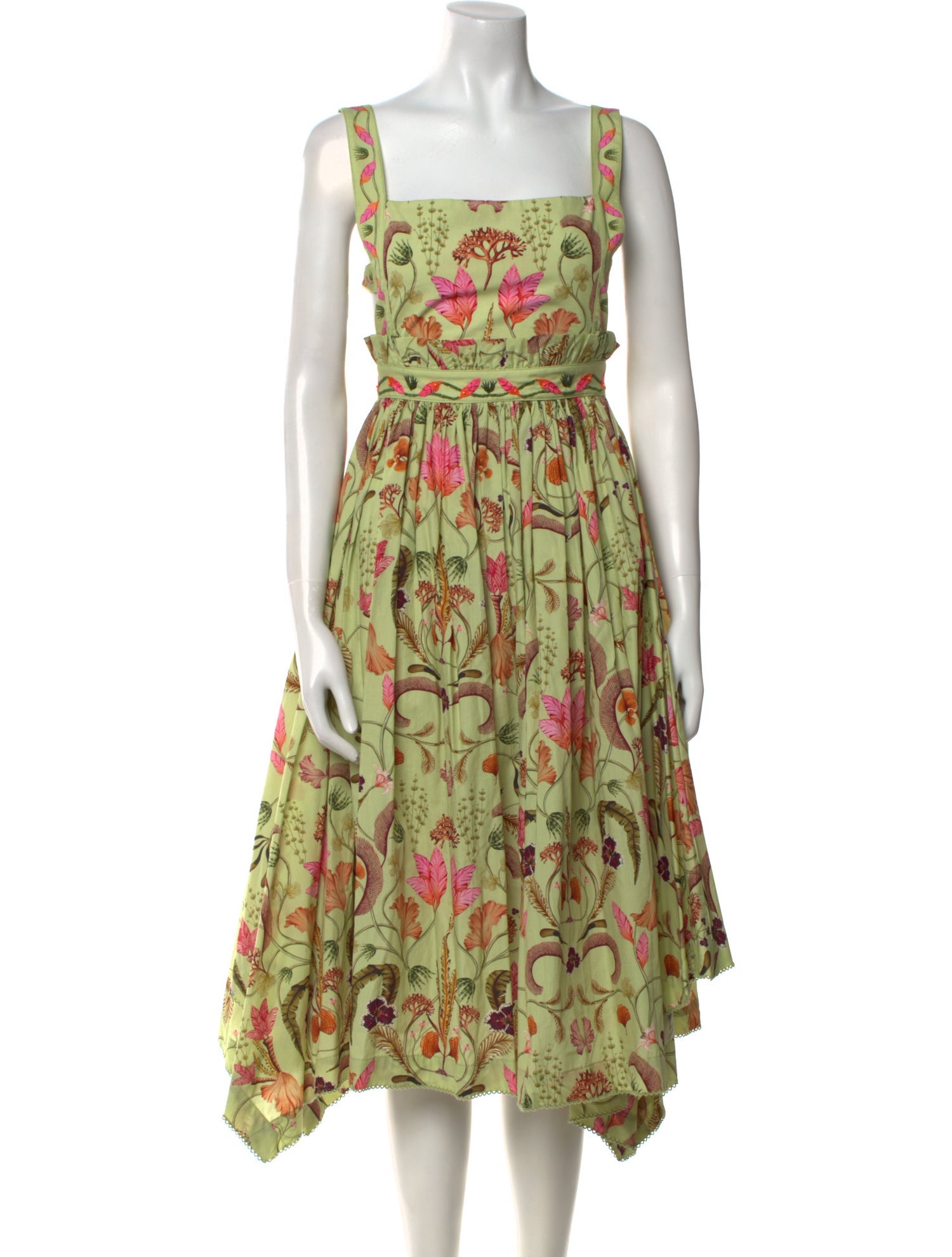 Agua by Agua Bendita Floral Print Midi Length Dress