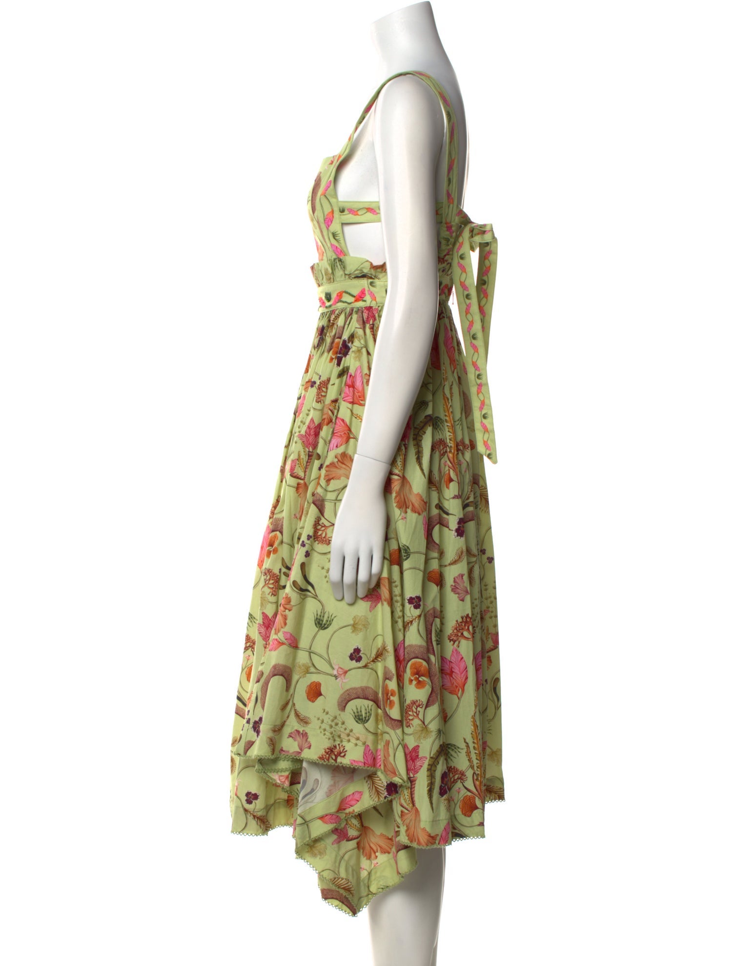 Agua by Agua Bendita Floral Print Midi Length Dress