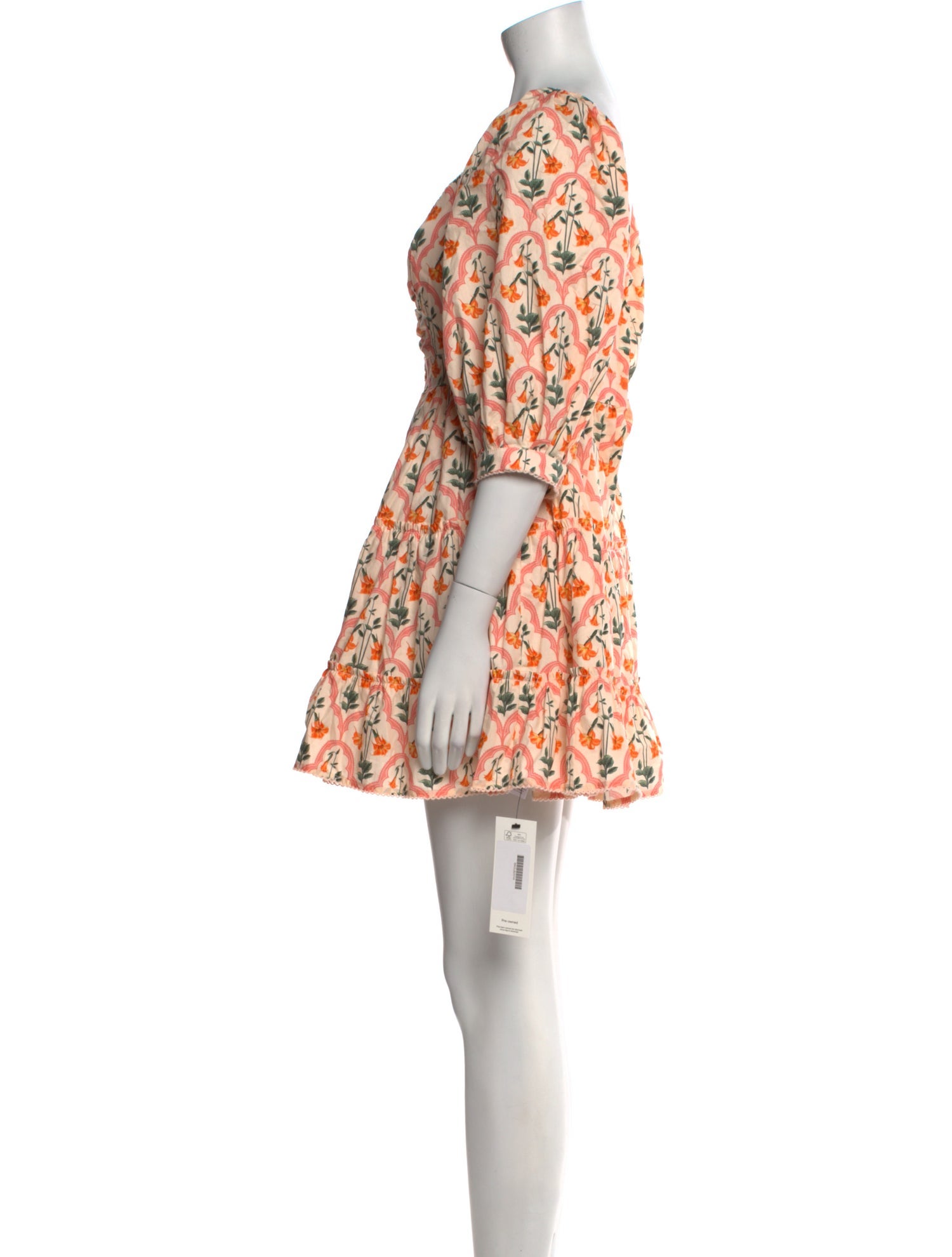 Agua Bendita Printed Mini Dress