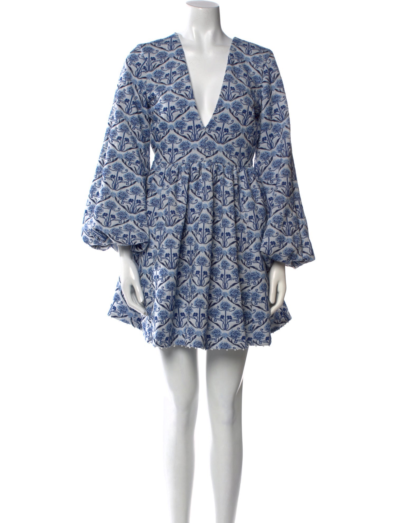 Agua Bendita Printed Mini Dress