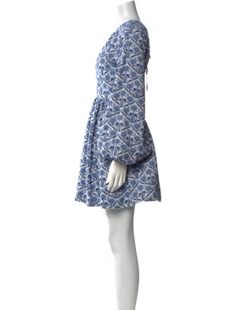Agua Bendita Printed Mini Dress