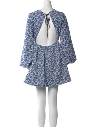 Agua Bendita Printed Mini Dress