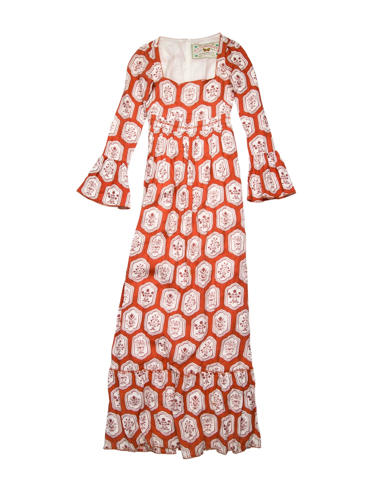 Agua Bendita Linen Long Dress