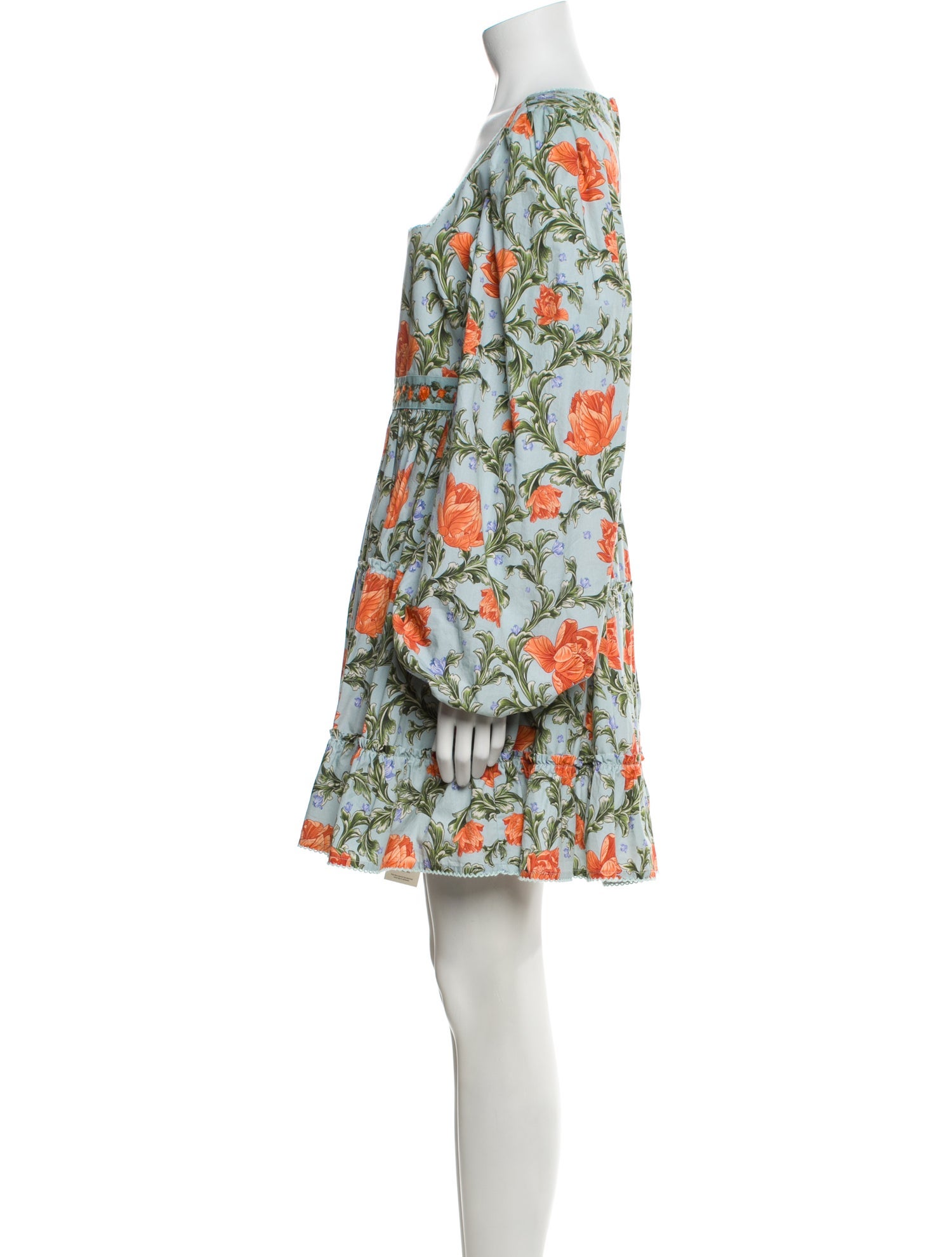 Agua Bendita Floral Print Mini Dress